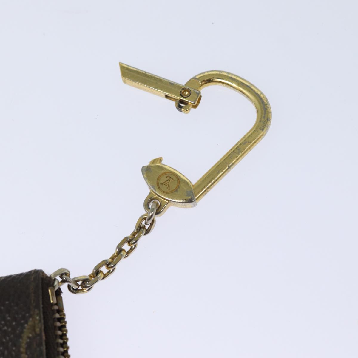 LOUIS VUITTON Monogram Pochette Cles Coin Purse M62650 LV 60185