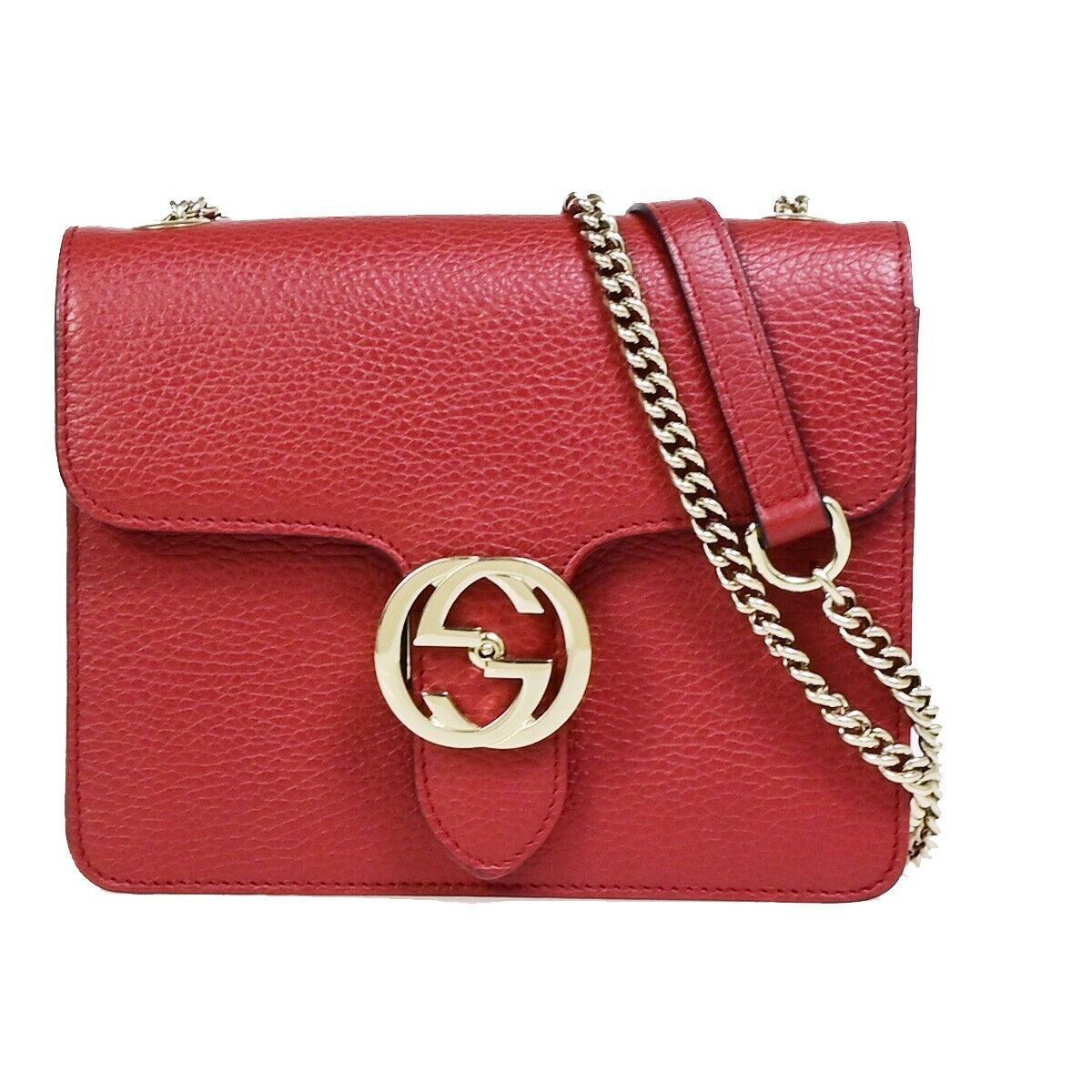 Gucci Interlocking  Leather Shoulder Bag ()