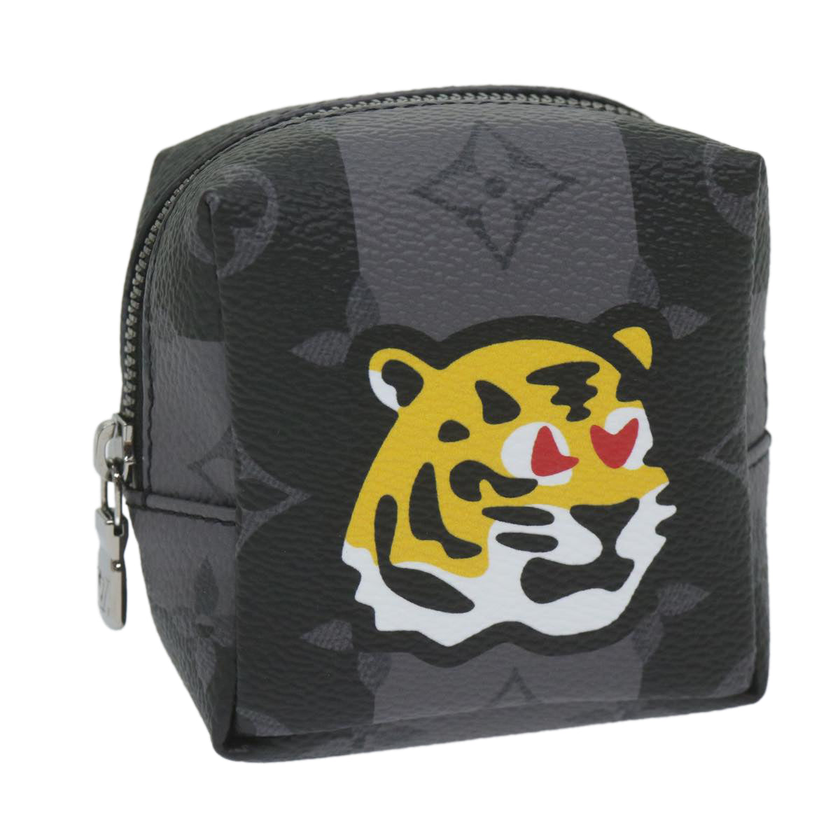 LOUIS VUITTON Monogram Eclipse Stripe NIGO Porte Cles Squared MP3224 60208S