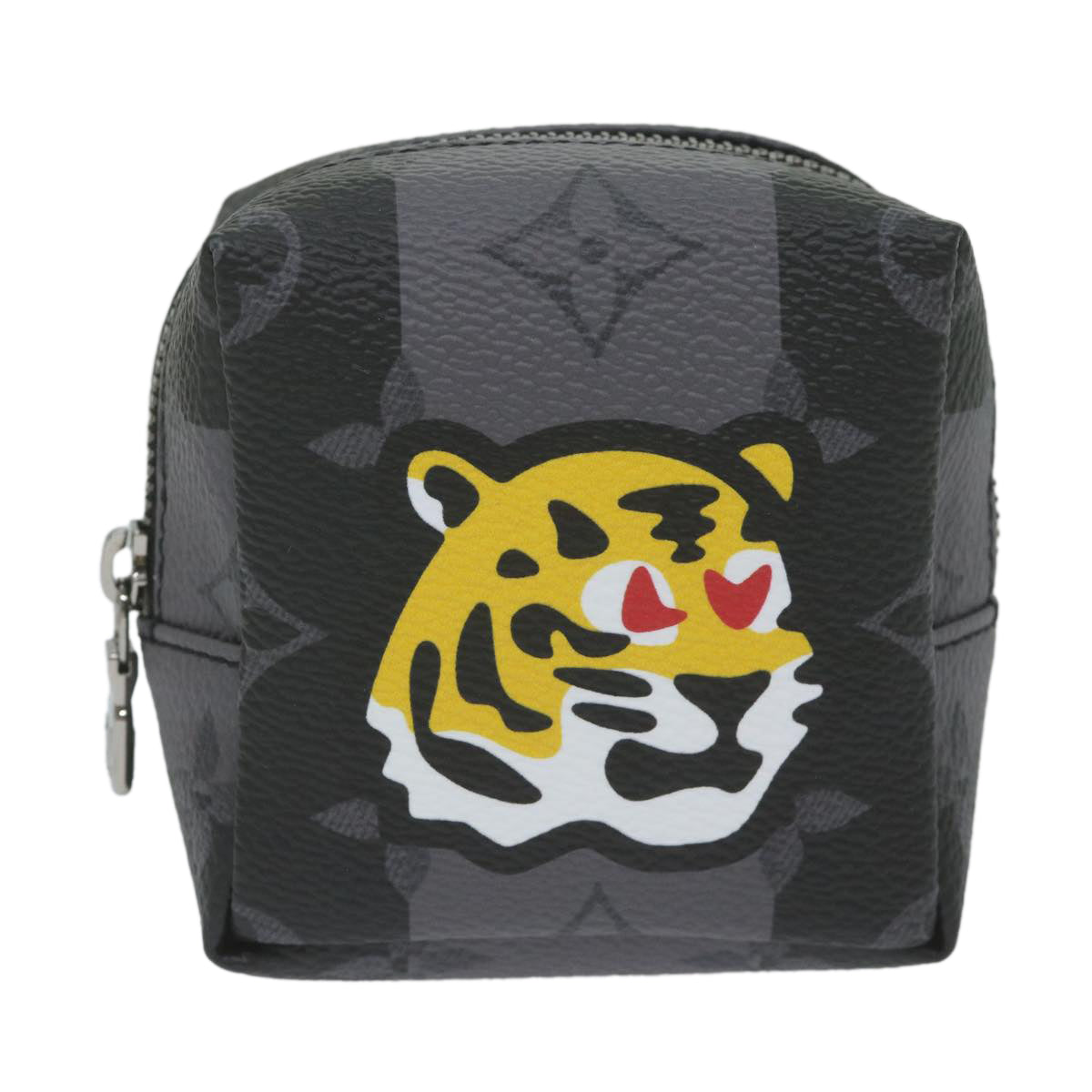 LOUIS VUITTON Monogram Eclipse Stripe NIGO Porte Cles Squared MP3224 60208S