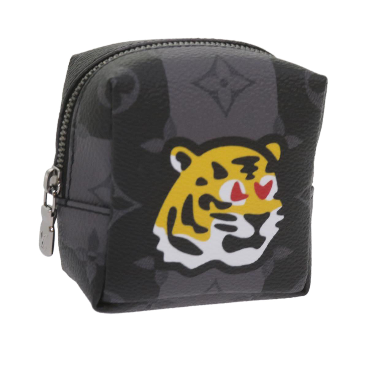 LOUIS VUITTON Monogram Eclipse Stripe NIGO Porte Cles Squared MP3224 60208S