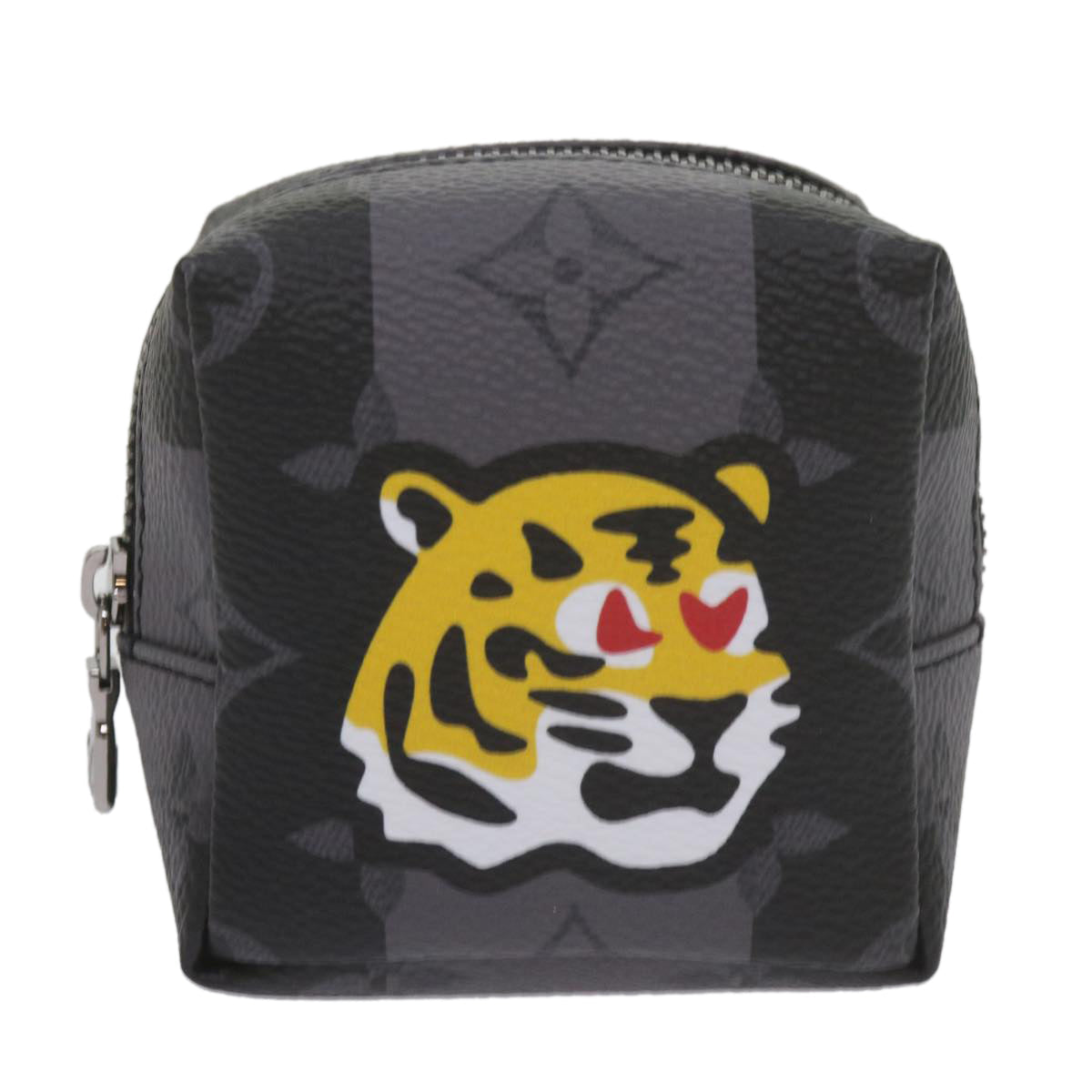 LOUIS VUITTON Monogram Eclipse Stripe NIGO Porte Cles Squared MP3224 60208S