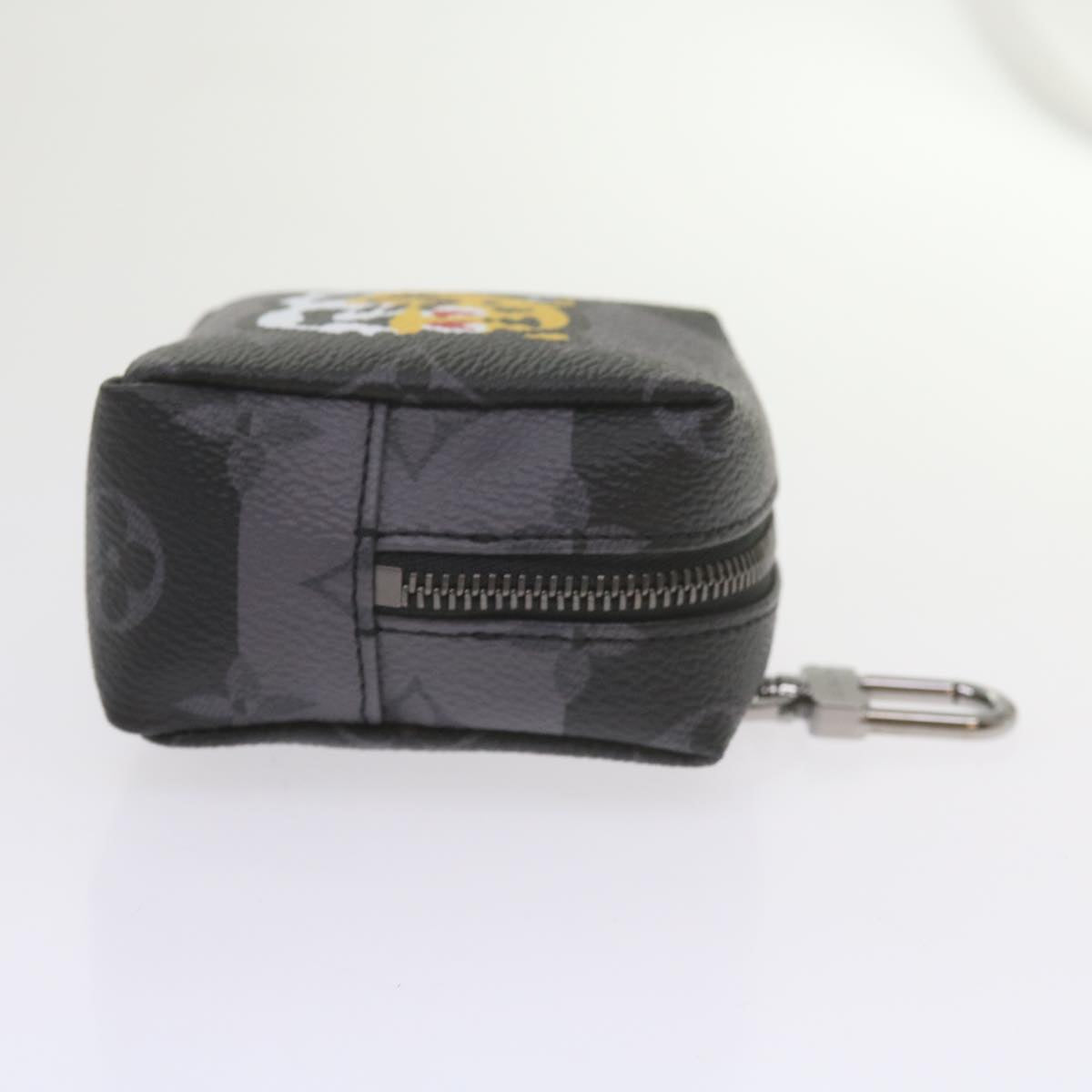 LOUIS VUITTON Monogram Eclipse Stripe NIGO Porte Cles Squared MP3224 60208S