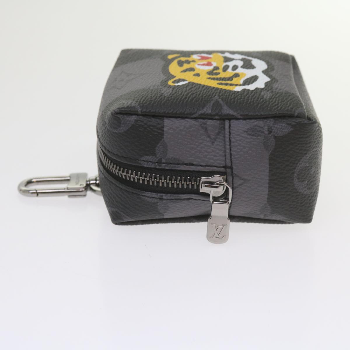 LOUIS VUITTON Monogram Eclipse Stripe NIGO Porte Cles Squared MP3224 60208S