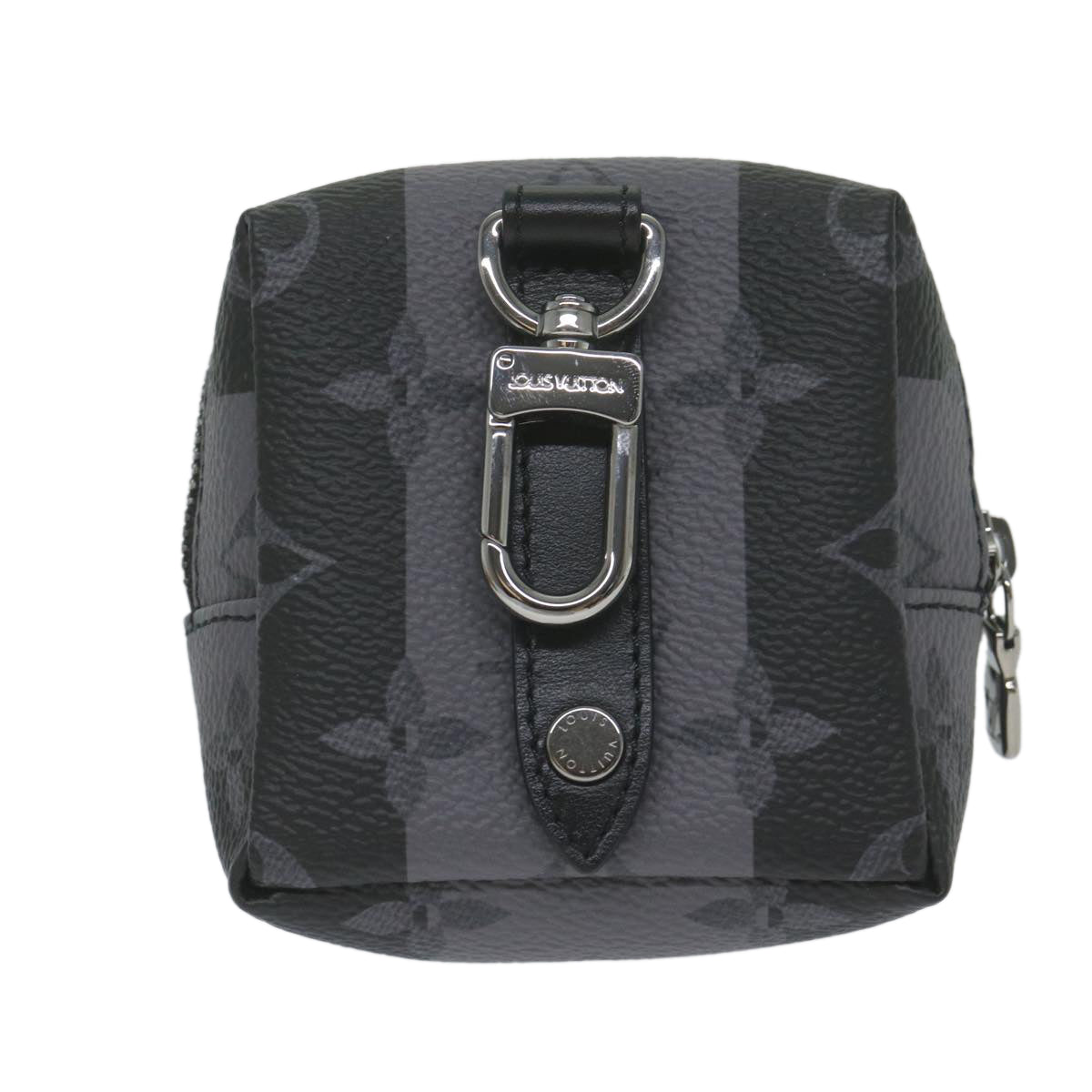 LOUIS VUITTON Monogram Eclipse Stripe NIGO Porte Cles Squared MP3224 60208S