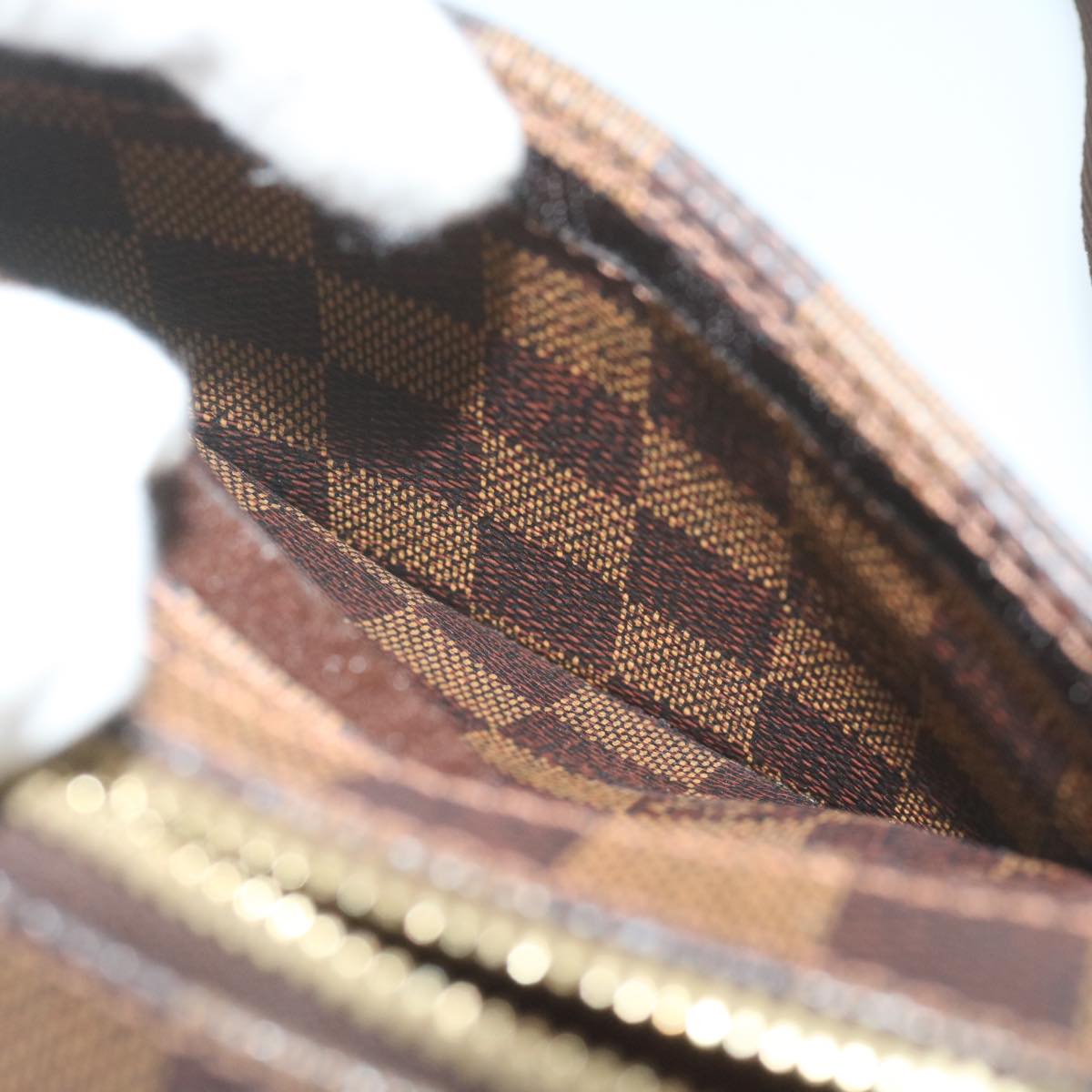 LOUIS VUITTON Damier Ebene Geronimos Shoulder Bag N51994 LV 60228A