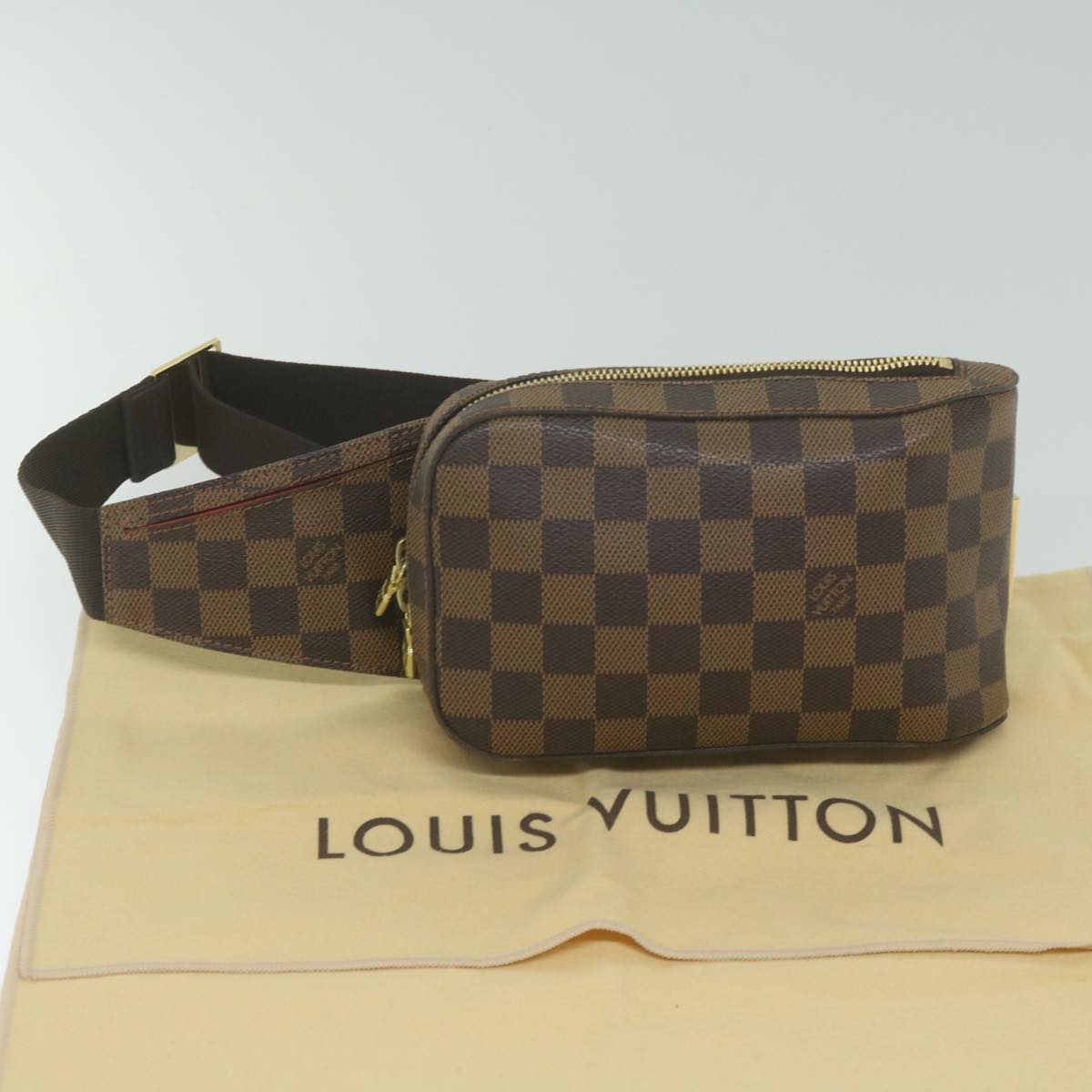 LOUIS VUITTON Damier Ebene Geronimos Shoulder Bag N51994 LV 60228A