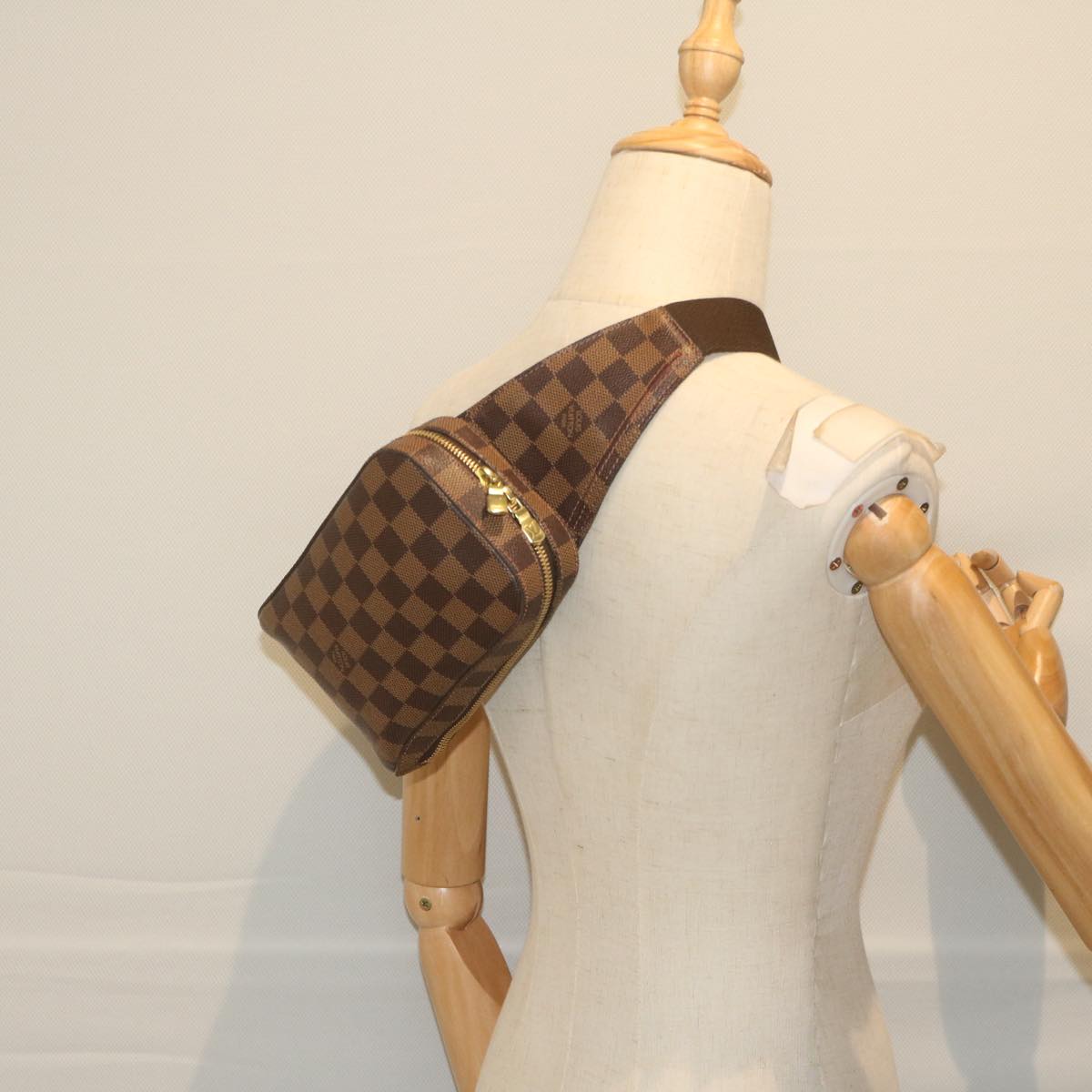 LOUIS VUITTON Damier Ebene Geronimos Shoulder Bag N51994 LV 60228A