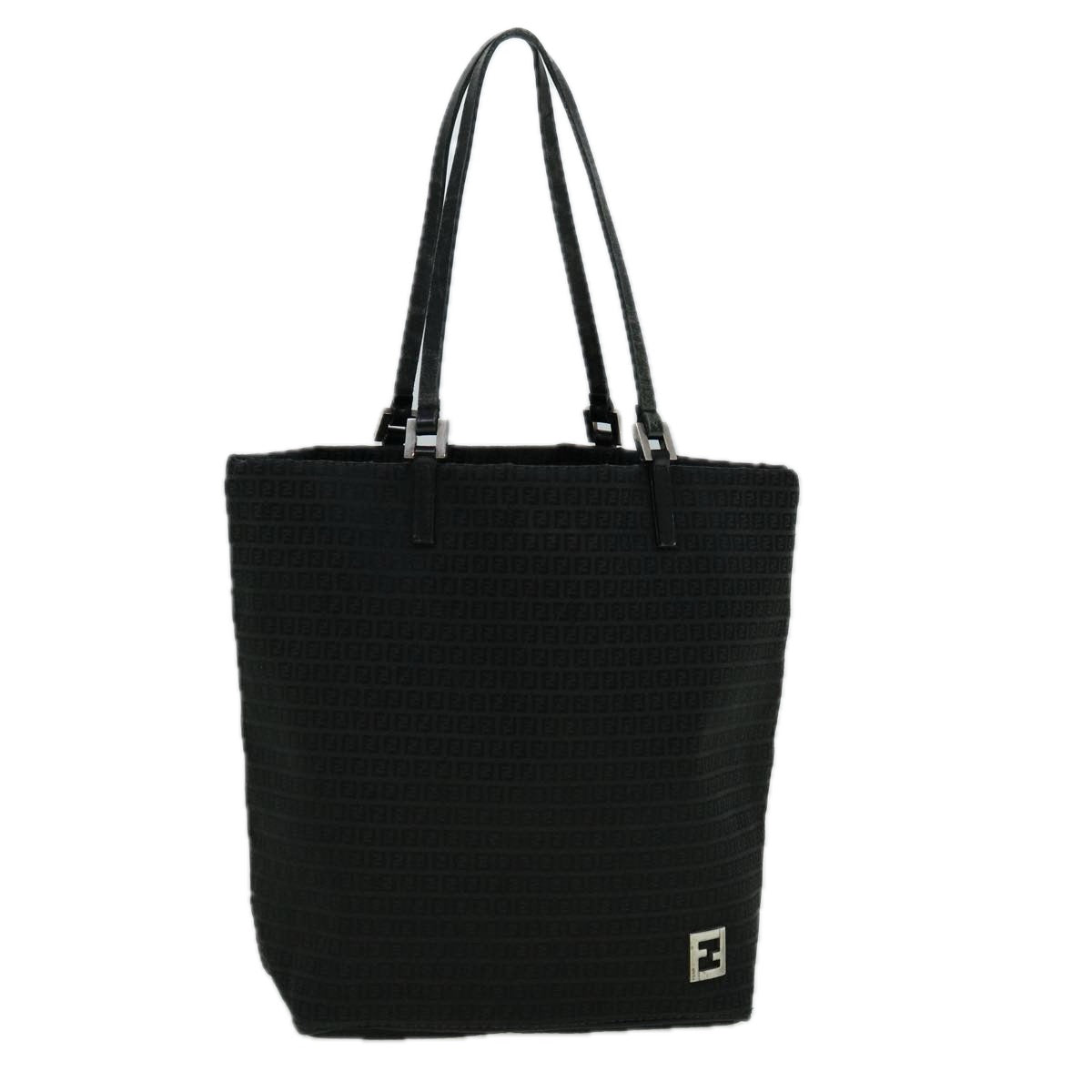Luxury FendiZucchino Canvas Tote Bag Black60280