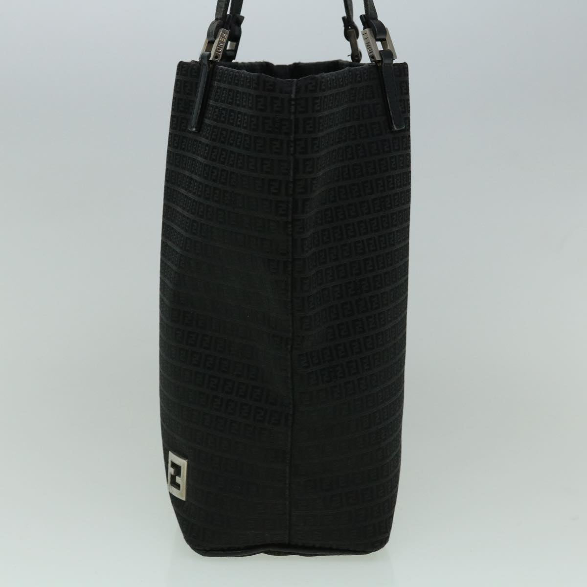 Luxury FendiZucchino Canvas Tote Bag Black60280