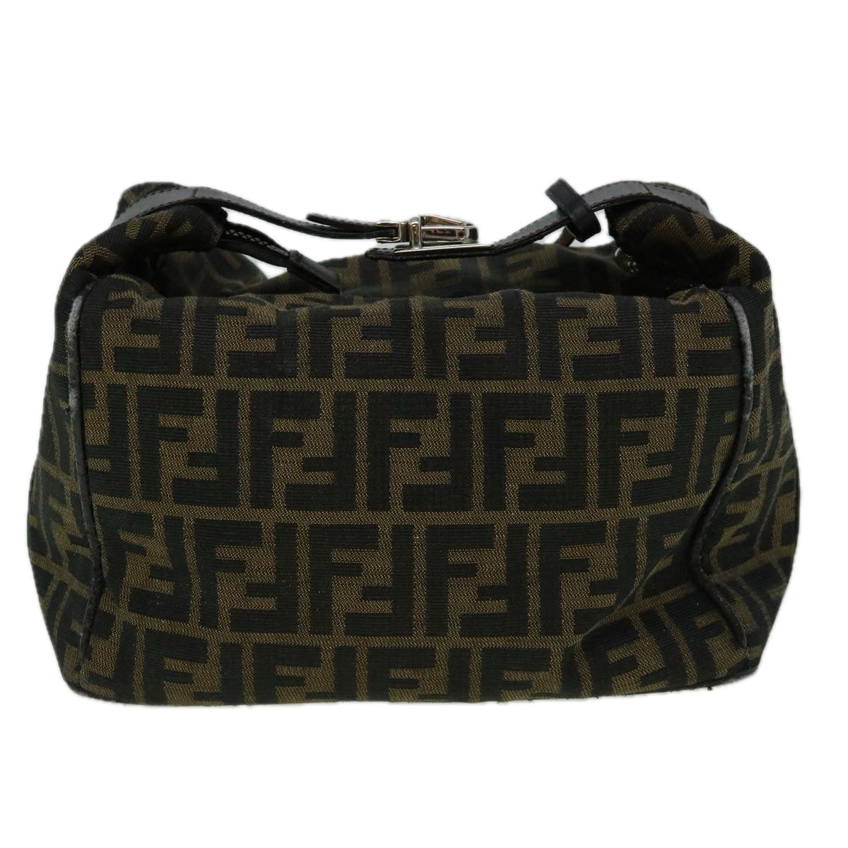 Luxury FendiZucca Canvas Vanity Hand Bag Brown60287