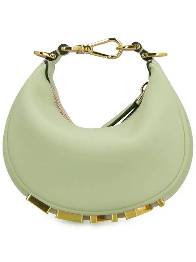 Luxury Fendi Nano Luxury Fendigraphy Hobo Tote Bag Green