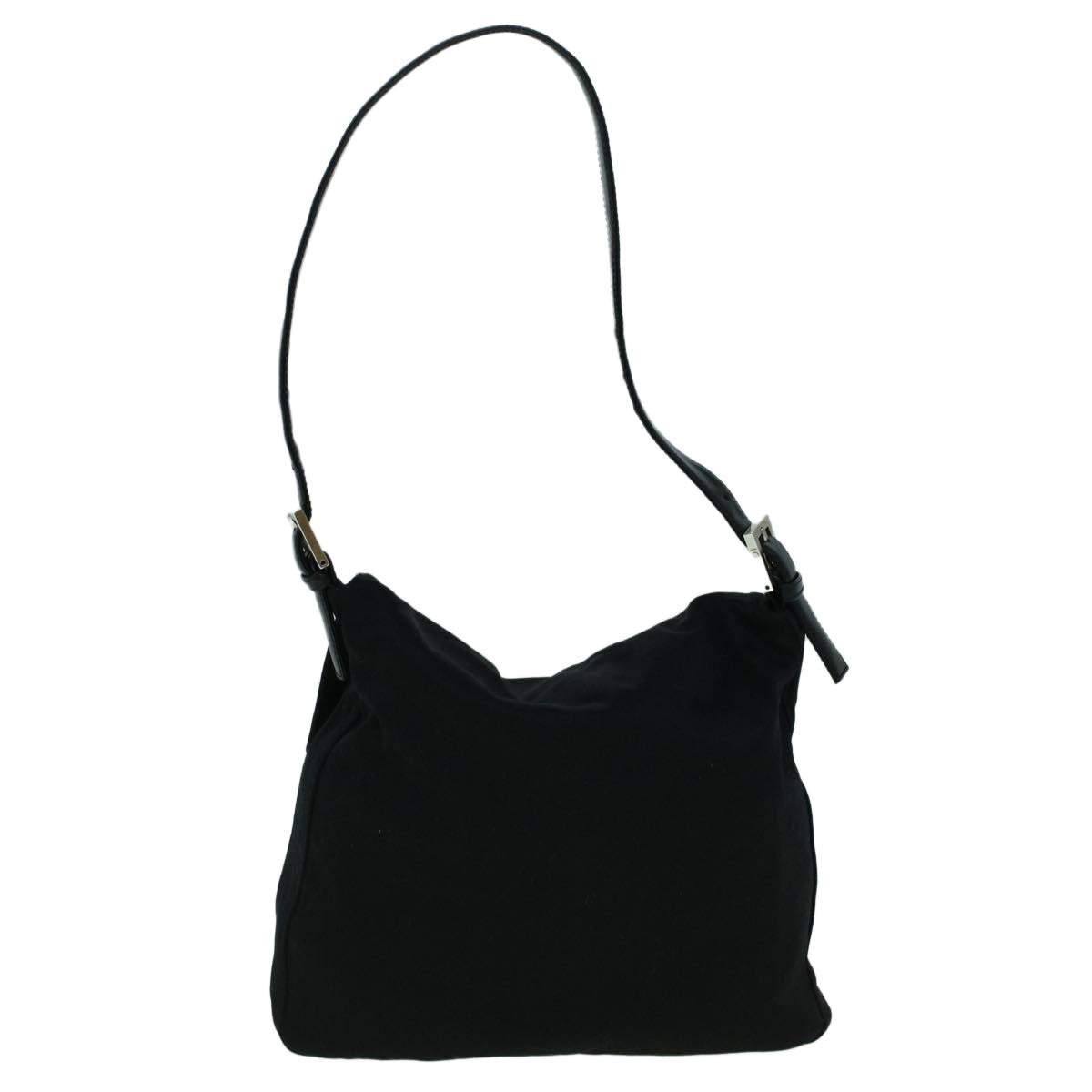 Luxury FendiMamma Baguette Shoulder Bag Nylon Black60359