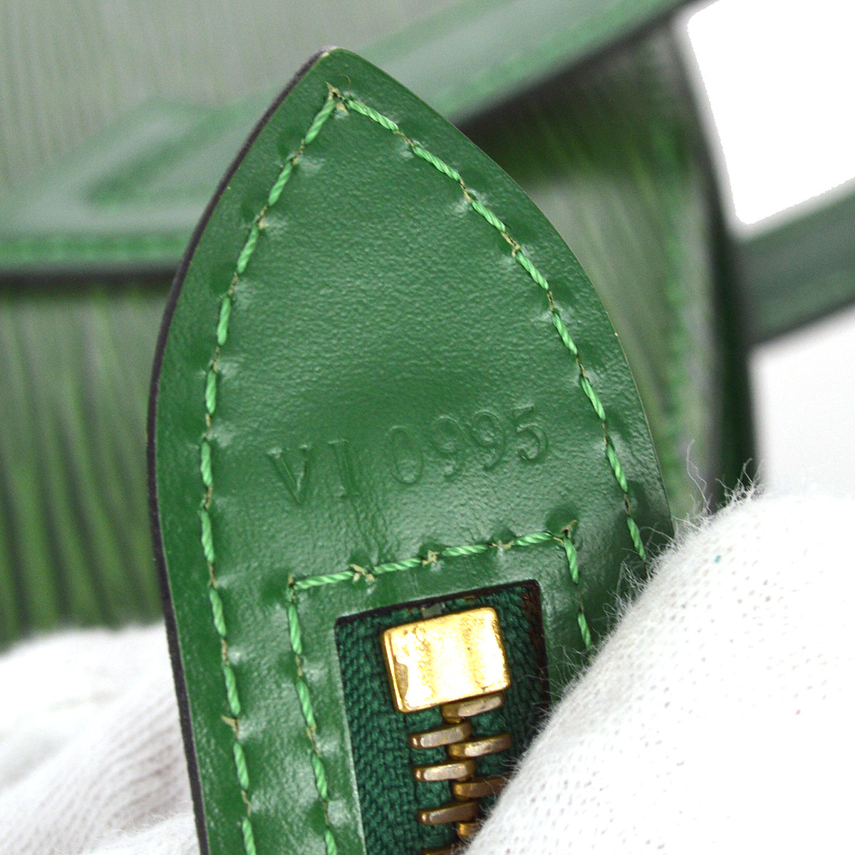 Louis Vuitton 1995 Green Epi Saint Jacques Tote Handbag M52274