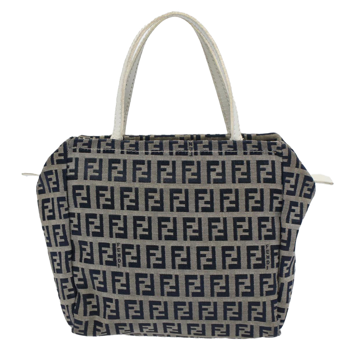 Luxury FendiZucchino Canvas Hand Bag Navy60500