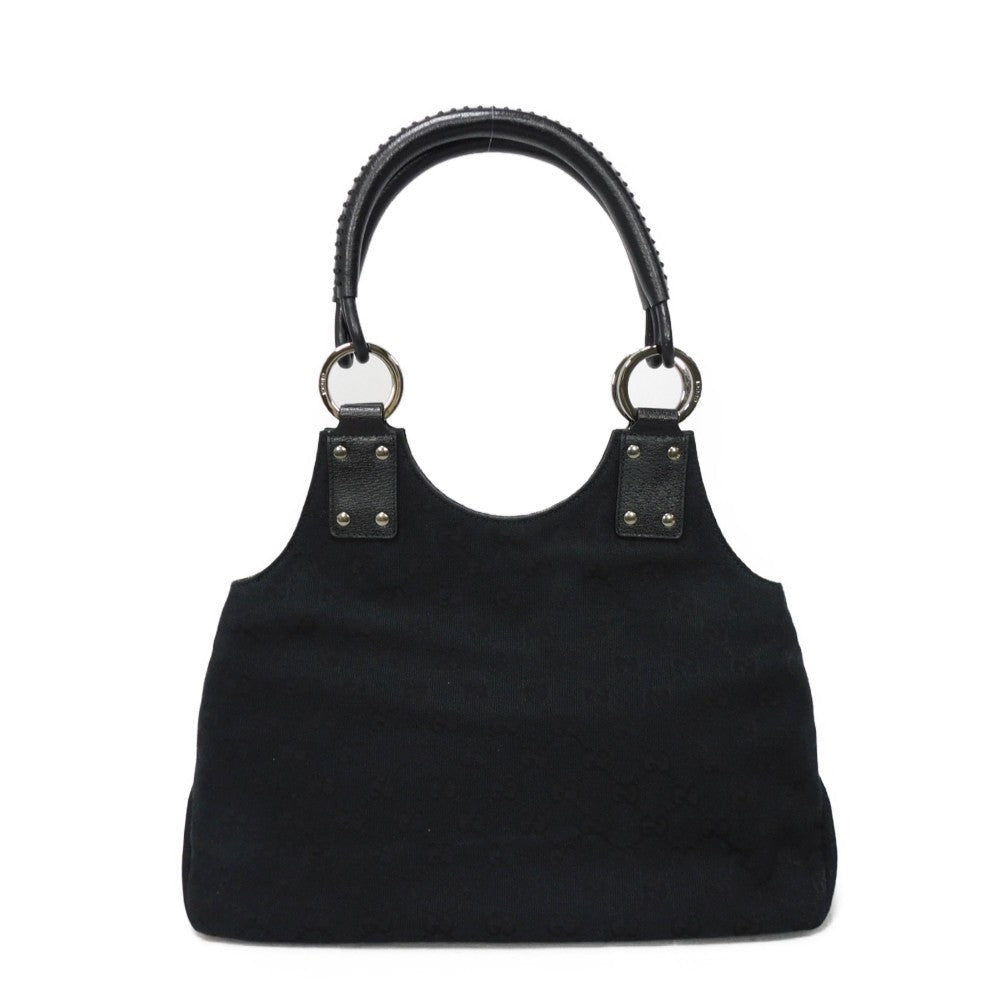 Gucci Canvas Leather Top Handle Bag