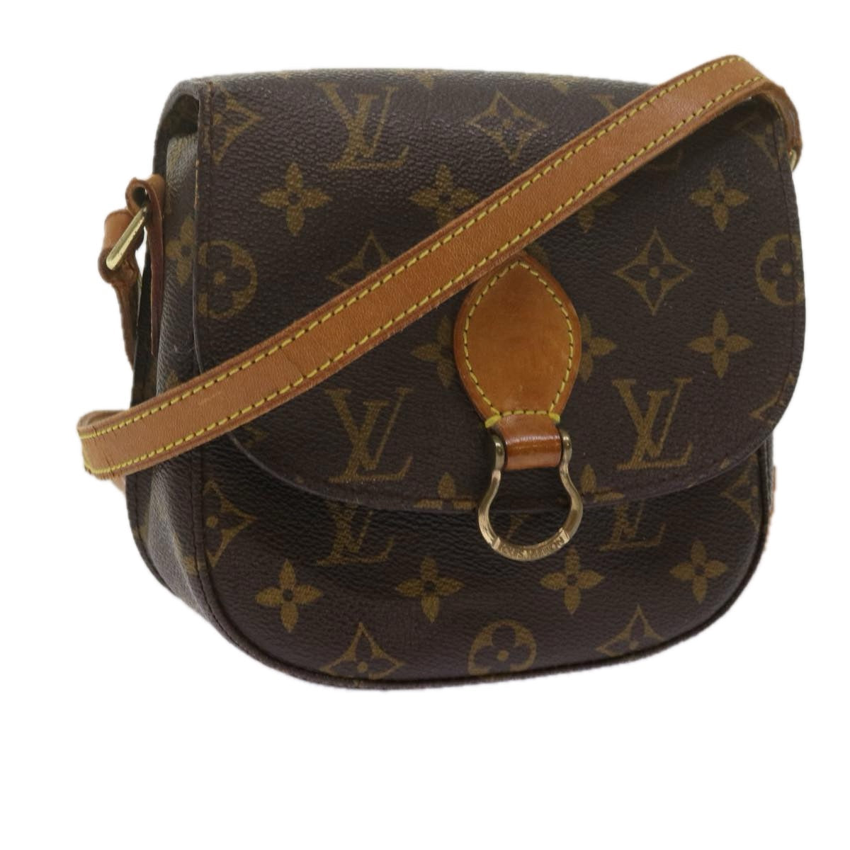 LOUIS VUITTON Monogram Saint Cloud PM Shoulder Bag M51244 LV 60824