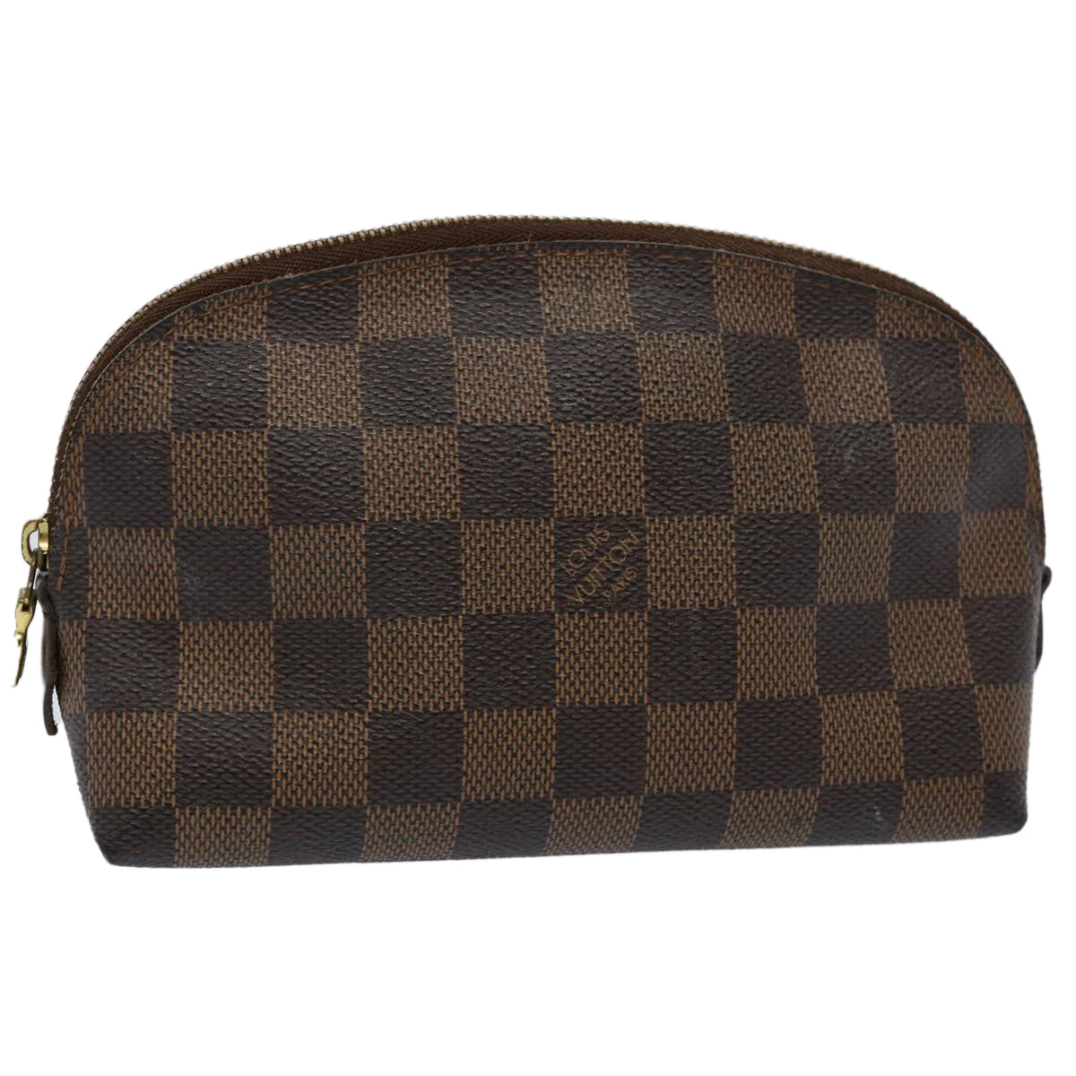LOUIS VUITTON Damier Ebene Pochette Cosmetic PM Pouch N47516 LV 60837