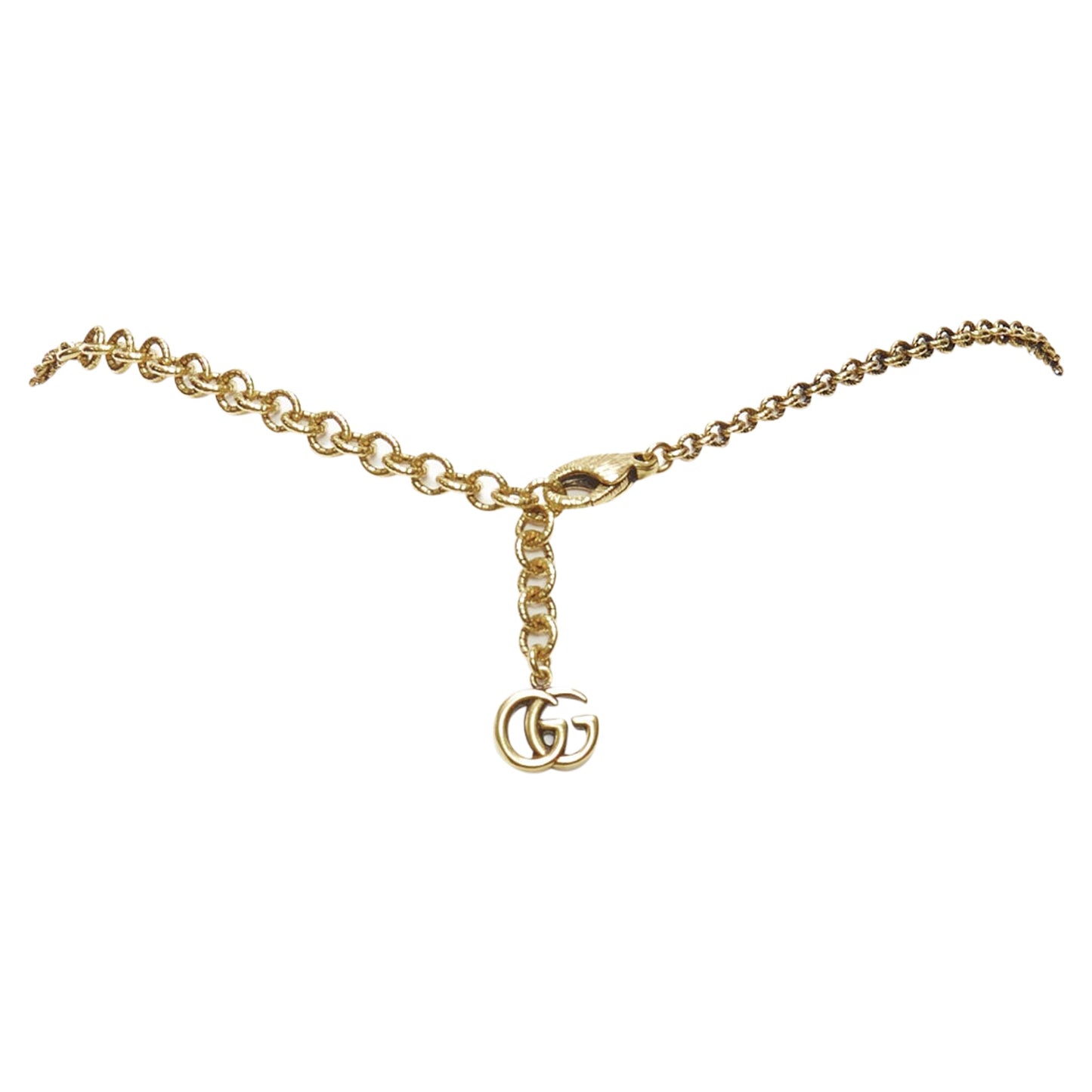 Gucci Michele resin Byzantine cross logo charm necklace
