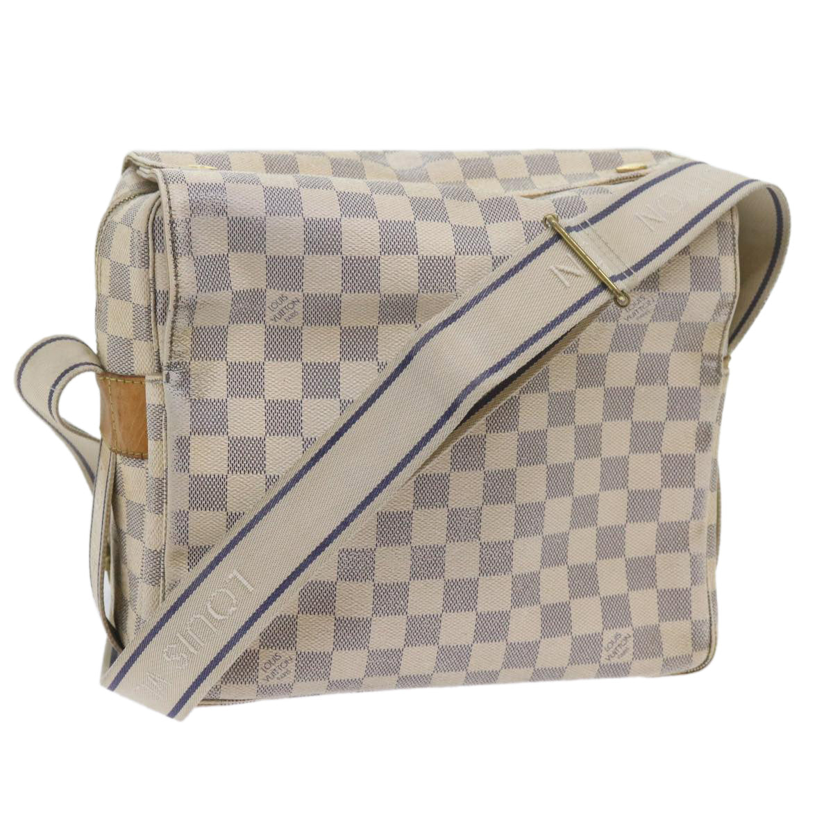 LOUIS VUITTON Damier Azur Naviglio Shoulder Bag N51189 LV 60889