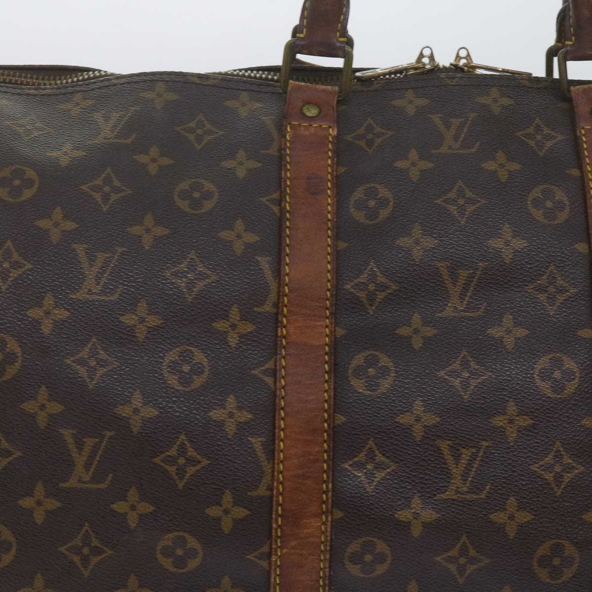 LOUIS VUITTON Monogram Keepall 55 Boston Bag M41424 LV 60912