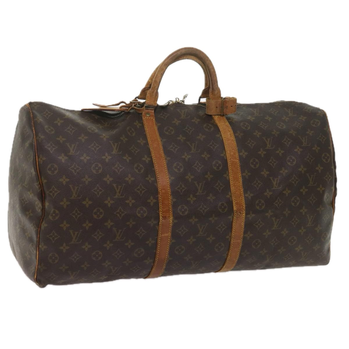 LOUIS VUITTON Monogram Keepall 60 Boston Bag M41422 LV 60913
