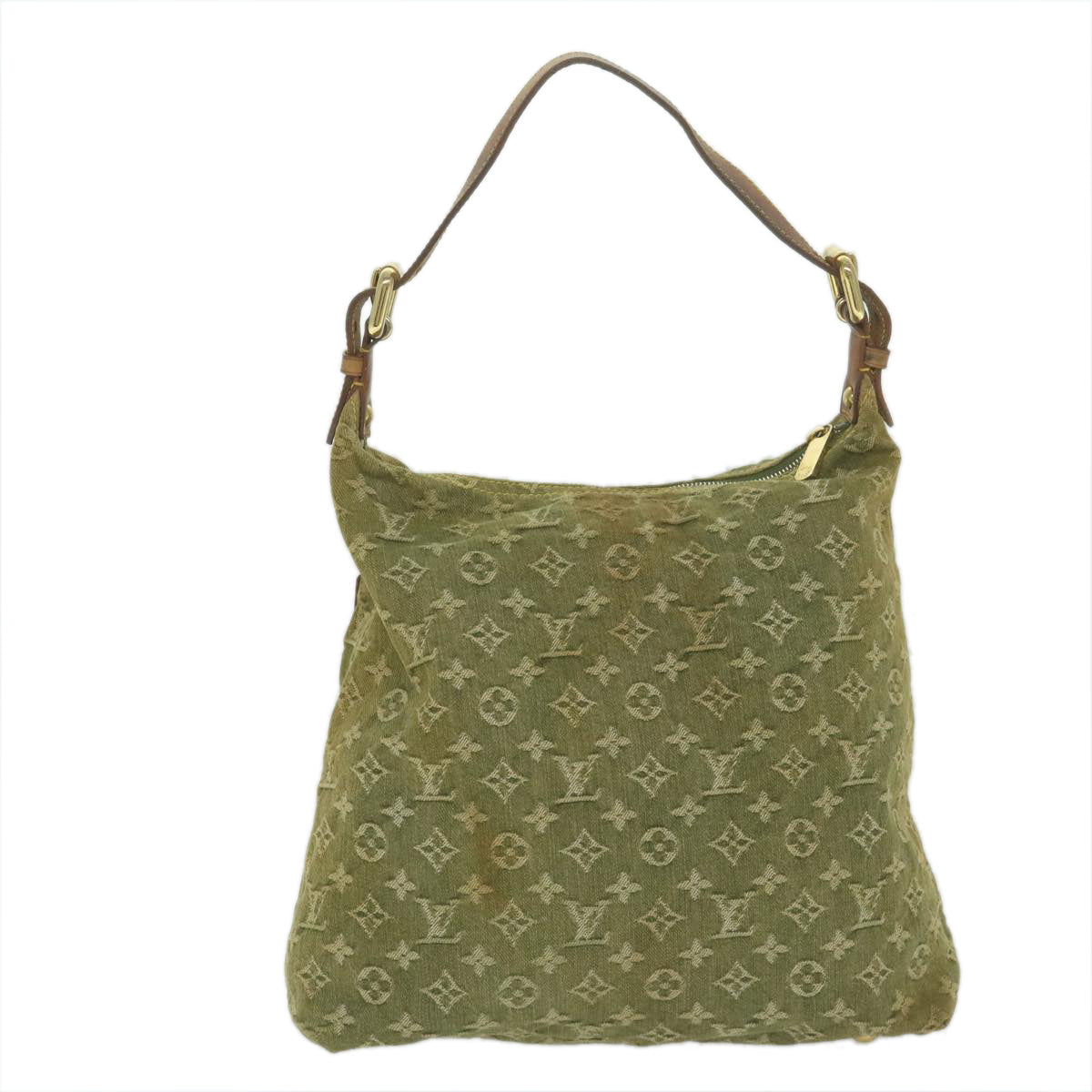 LOUIS VUITTON Monogram Denim Buggy GM Shoulder Bag Riken M95211 LV 60916