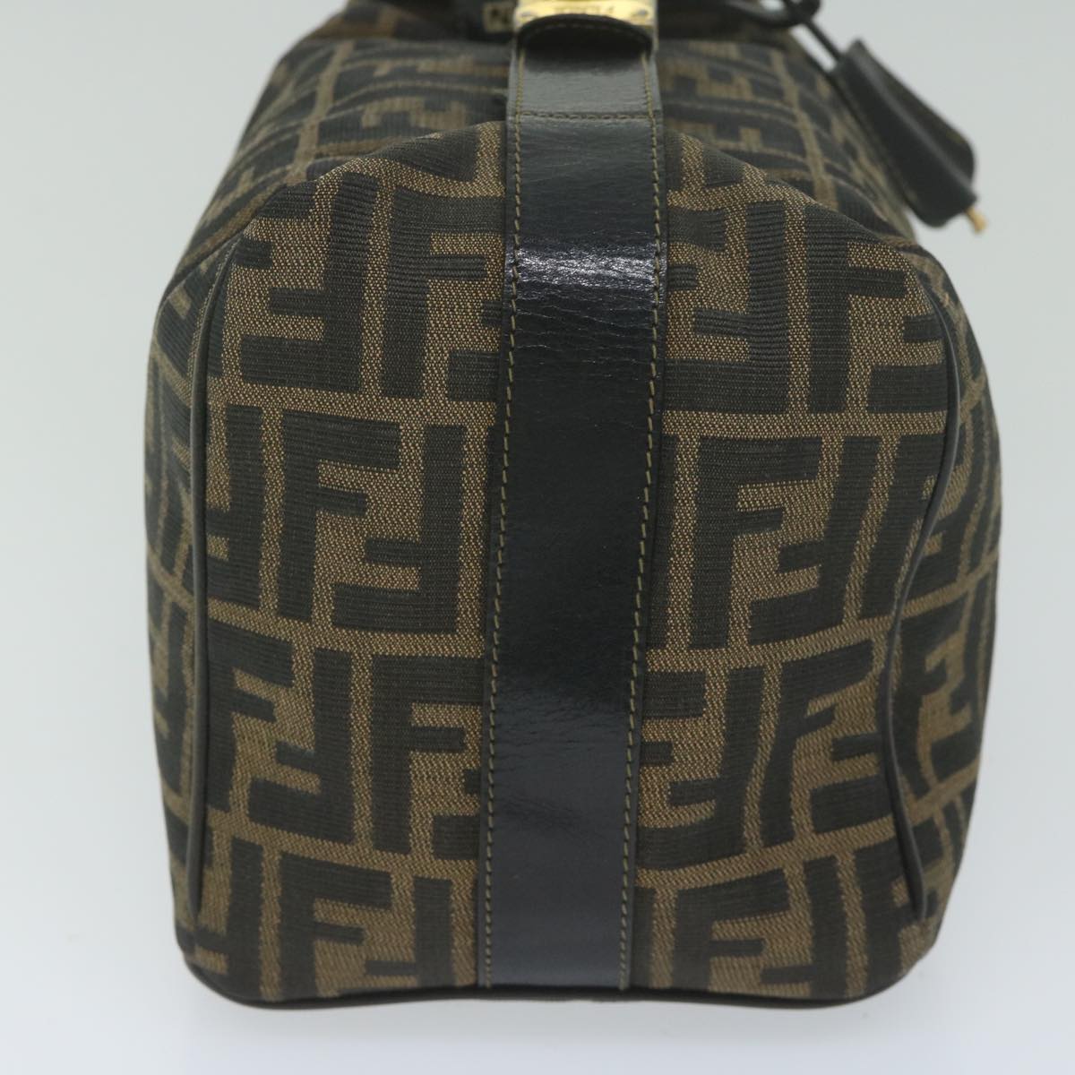 Luxury FendiZucca Canvas Vanity Cosmetic Pouch Black Brown 2111 26348 07860923