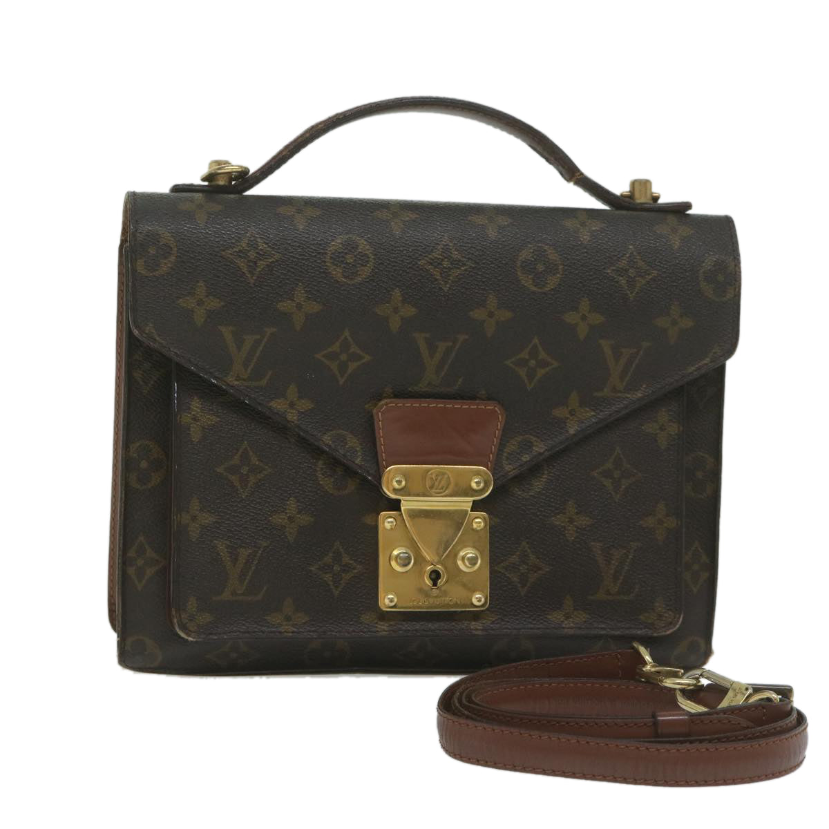 LOUIS VUITTON Monogram Monceau 26 Shoulder Bag 2way M51187 LV 60947