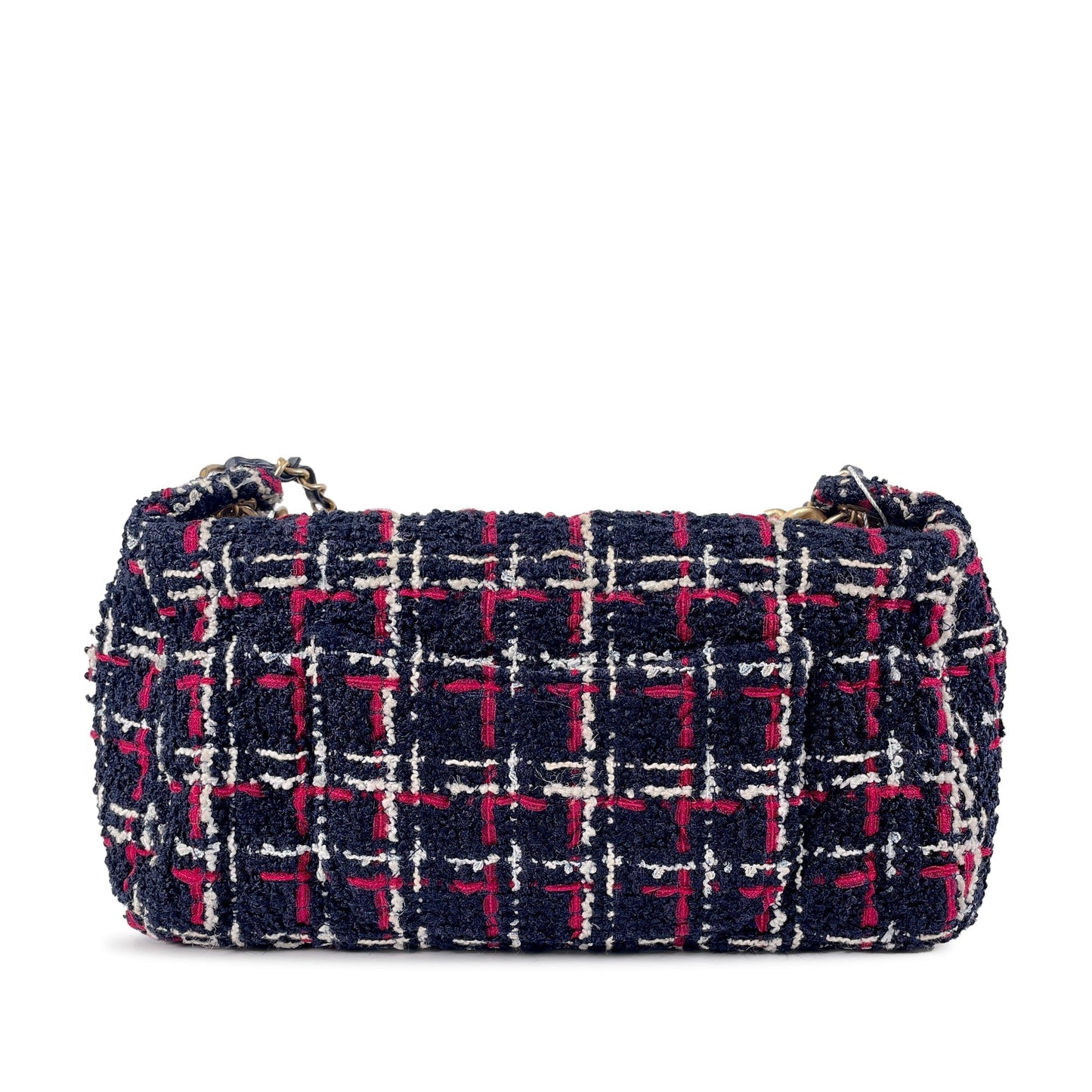 Luxury Chanel Signature Tweed Chain Hobo Satchel
