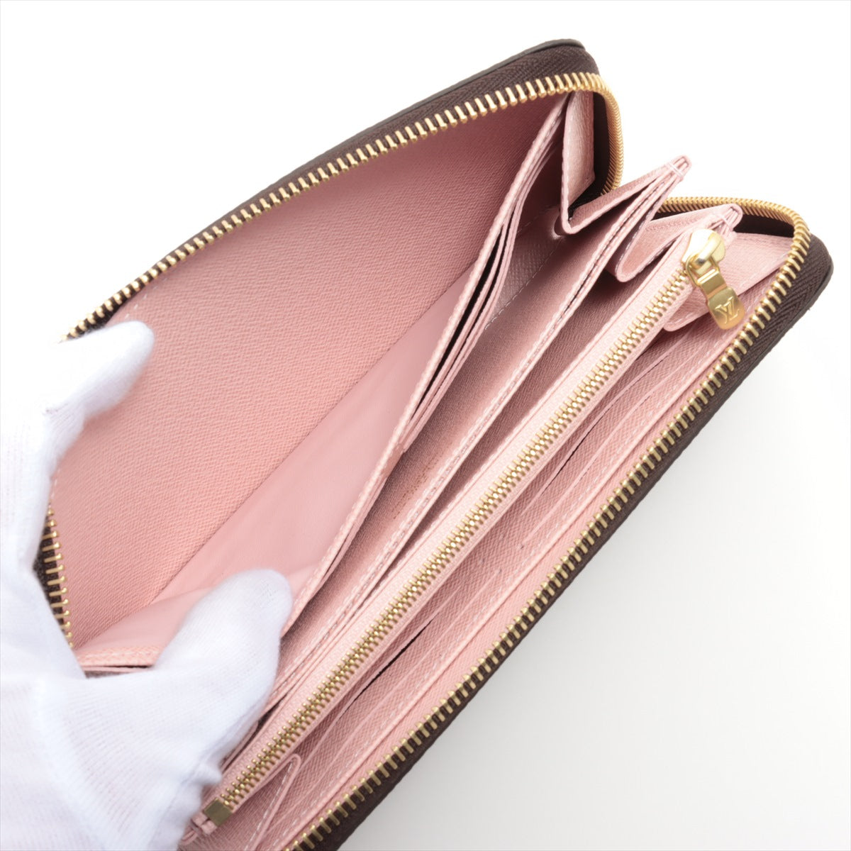 Louis Vuitton Monogram  Wallet M41894 Rose Valerie Round Zip Wallet