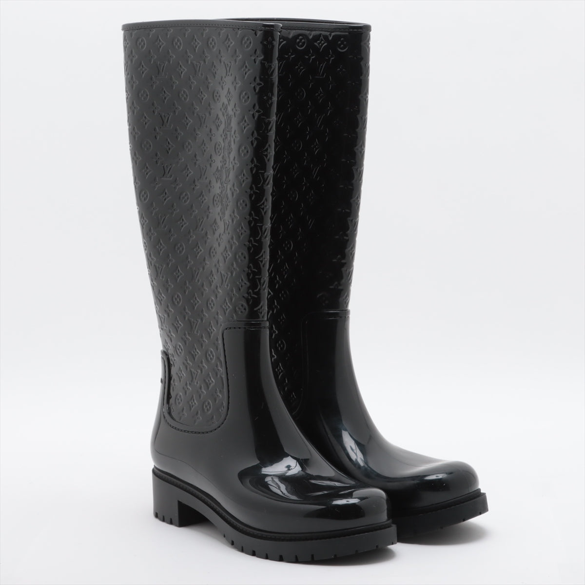 Louis Vuitton spr line rainbow boots 41 40 men black monogram mini right size difference  happy  shop