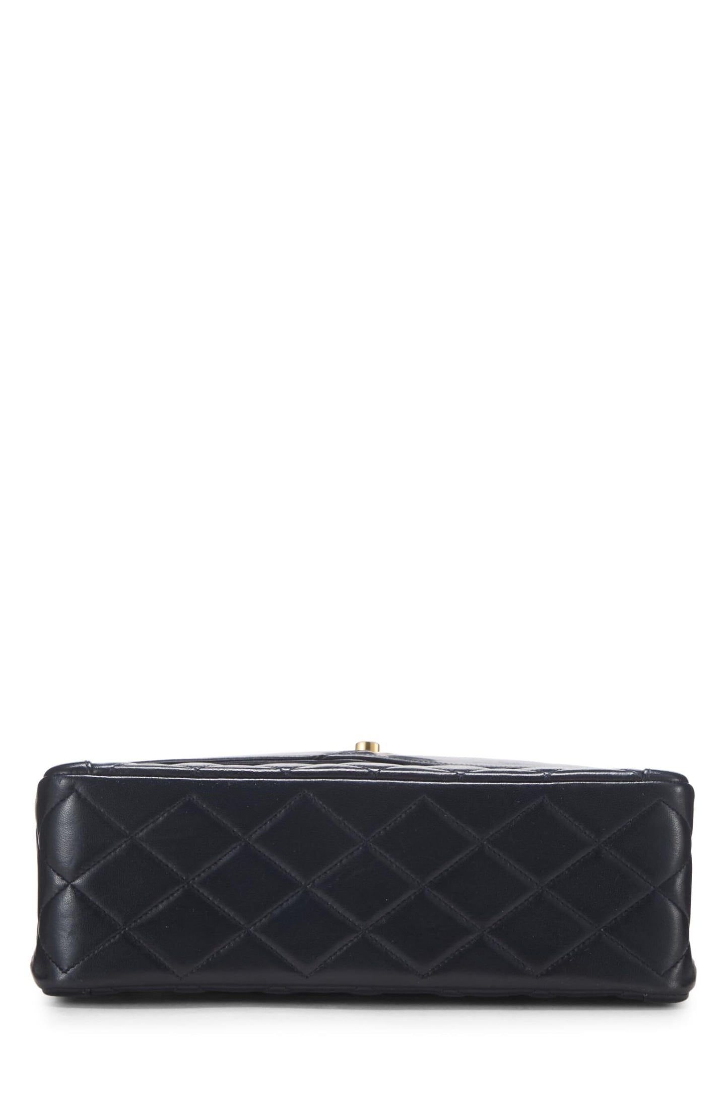 Chanel,  Black Quilted Lambskin Paris Limited Double Flap Small, Navy