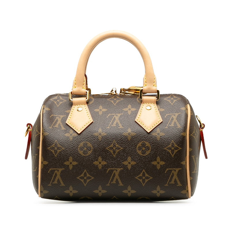 Louis Vuitton Monogram Speedy 20 Handbag 2WAY M46234 Brown PVC Leather  Louis Vuitton