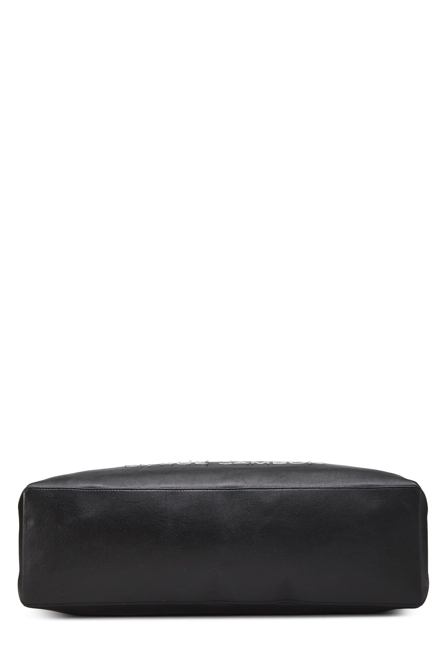 Chanel,  Black Leather Essential Rue Cambon Shopping Tote Medium, Black