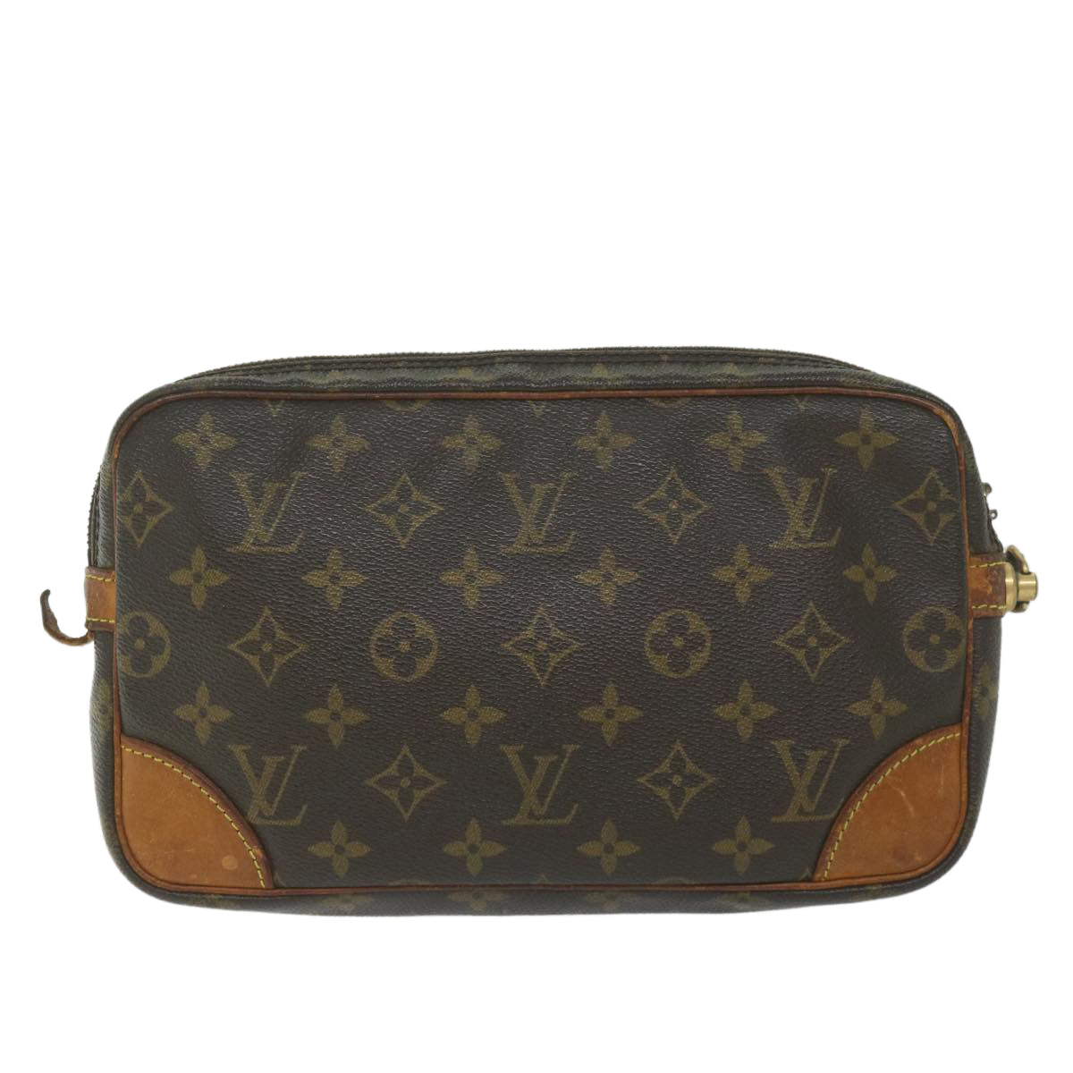 LOUIS VUITTON Monogram Marly Dragonne GM Clutch Bag M51825 LV 61260