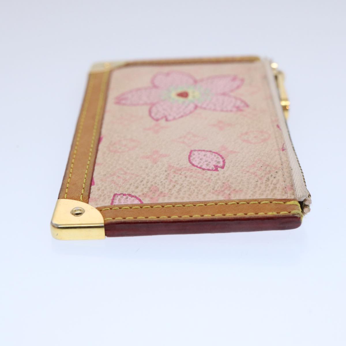 LOUIS VUITTON Monogram Cherry Blossom Pochette Cles Coin Purse M92016 61273