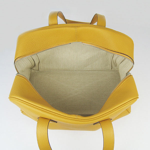 Luxury Hermes Togo leather handbag H2802 yellow
