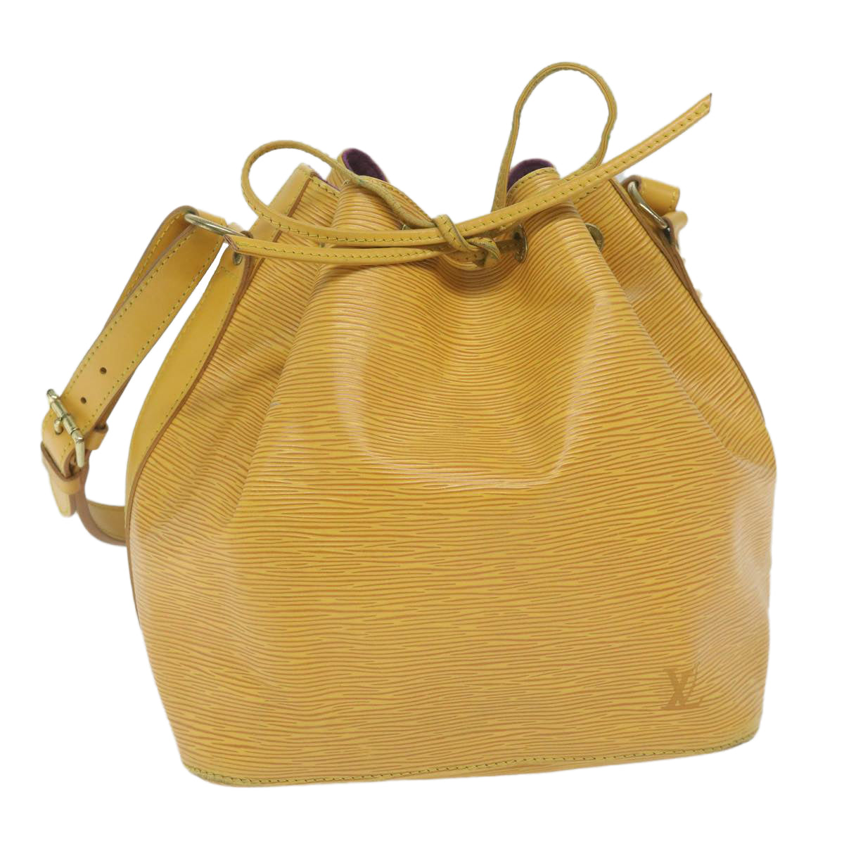 LOUIS VUITTON Epi Petit Noe Shoulder Bag Tassili Yellow M44109 LV 61356