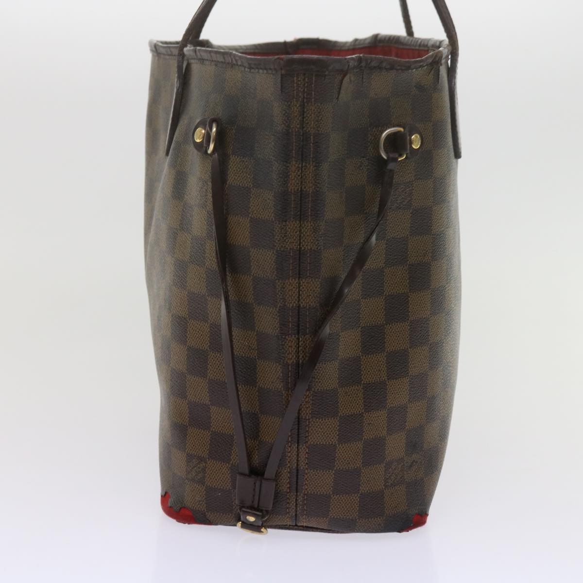 LOUIS VUITTON Damier Ebene Neverfull MM Tote Bag N51105 LV 61370
