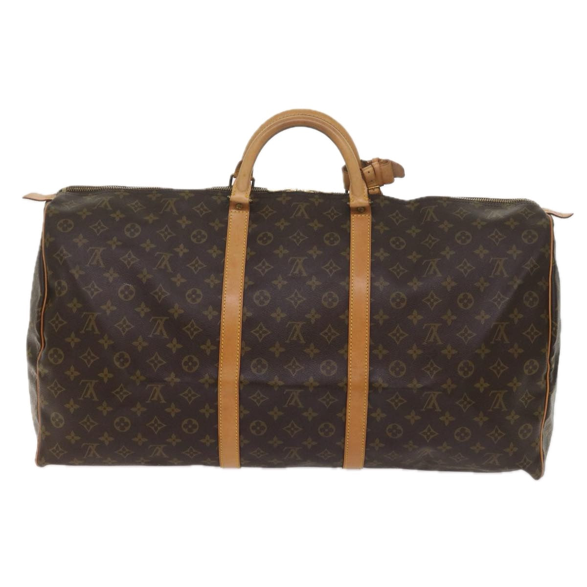 LOUIS VUITTON Monogram Keepall 60 Boston Bag M41422 LV 61376