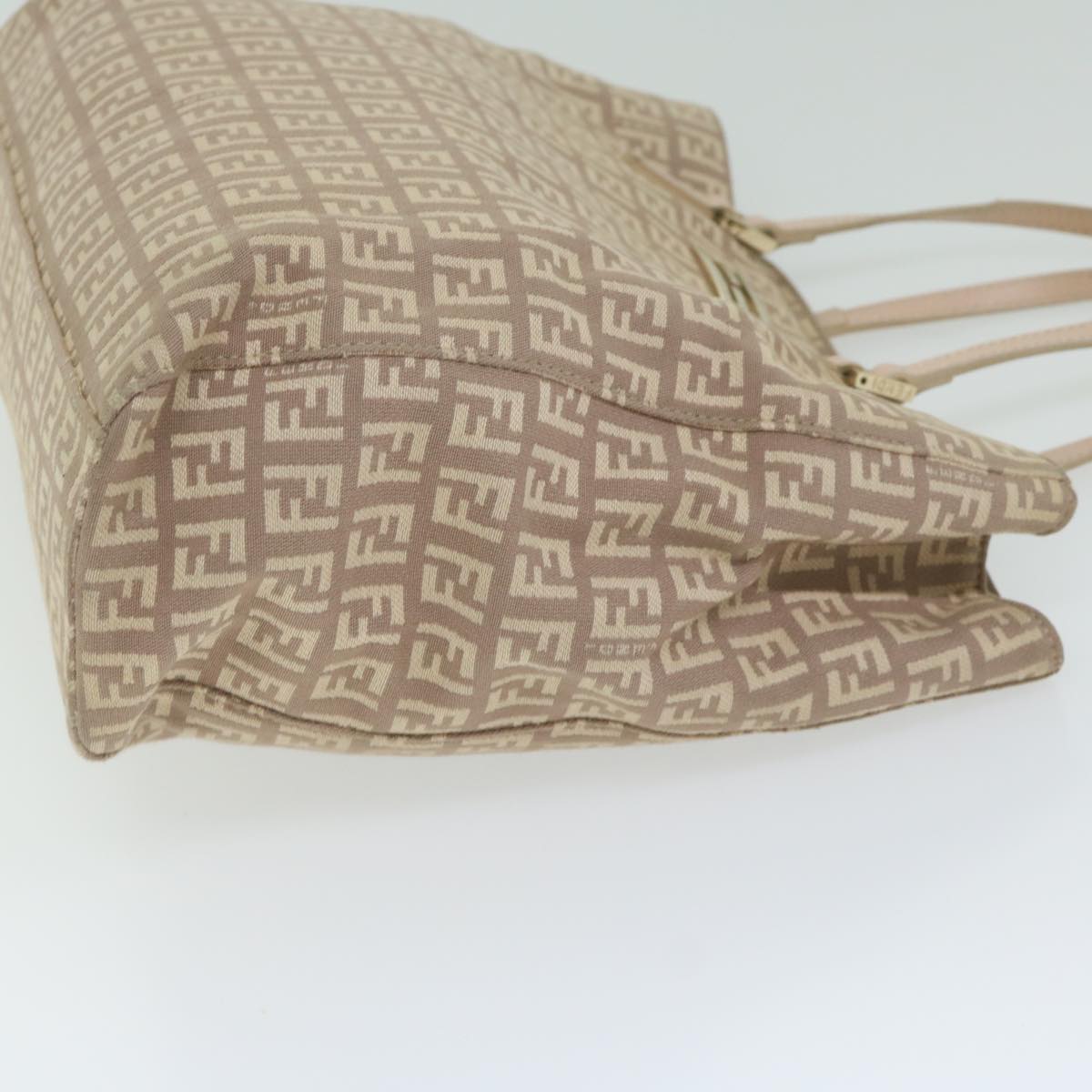 Luxury FendiZucchino Canvas Hand Bag Beige61442