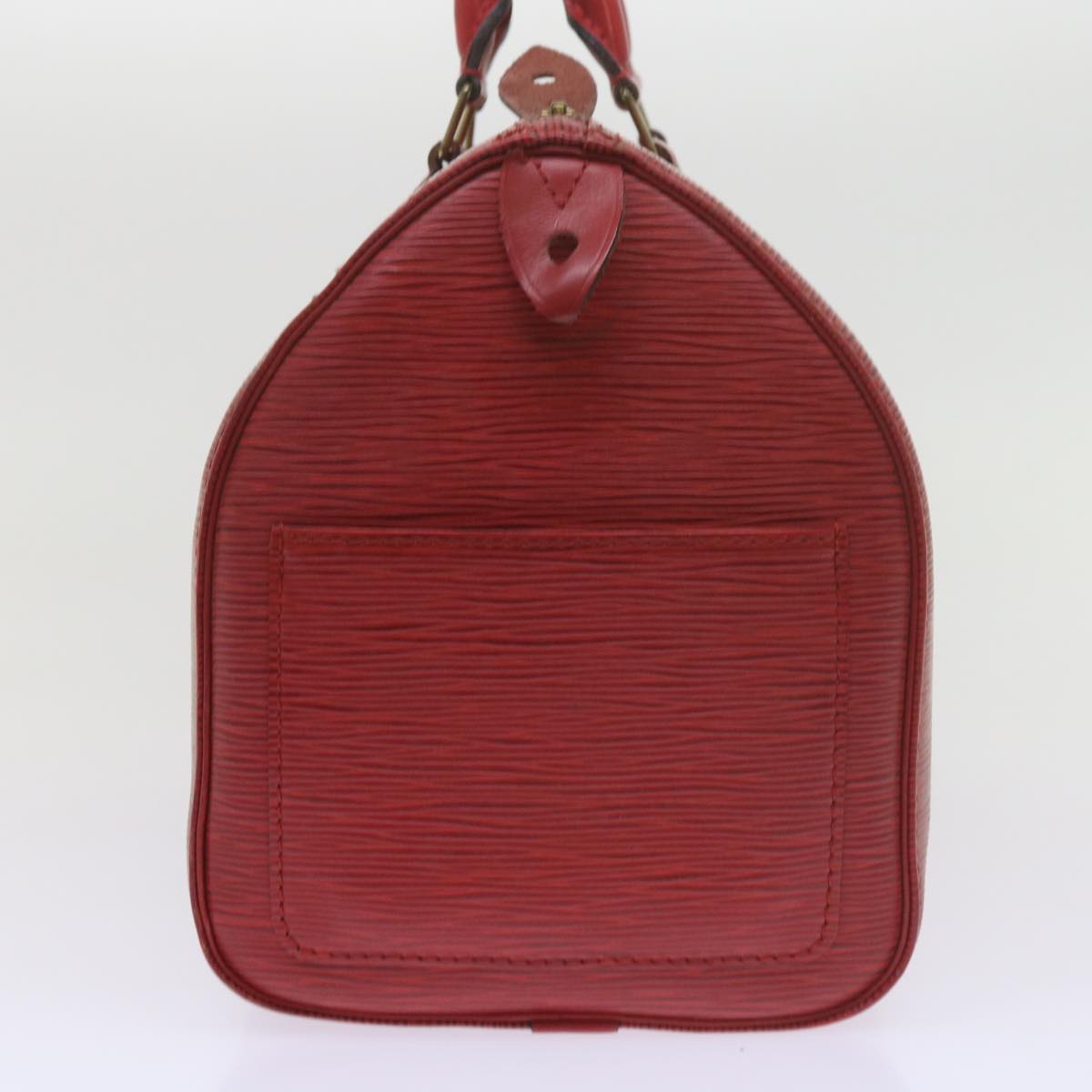 LOUIS VUITTON Epi Speedy 30 Hand Bag Castilian Red M43007 LV 61475
