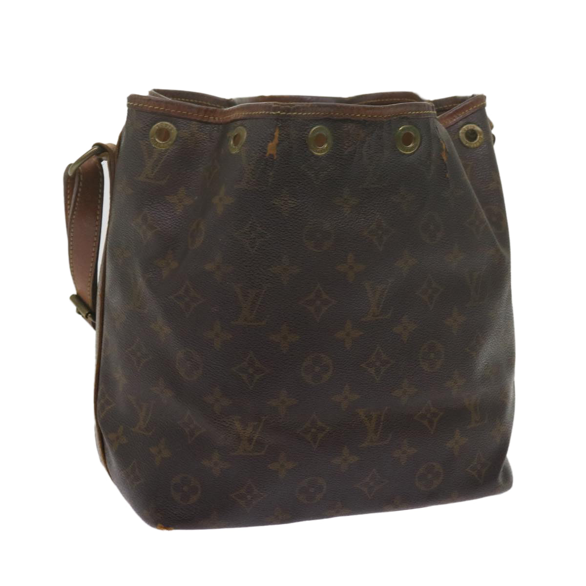 LOUIS VUITTON Monogram Petit Noe Shoulder Bag M42226 LV 61480