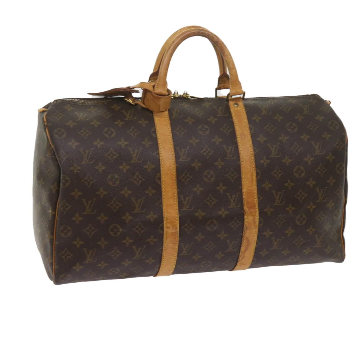 LOUIS VUITTON Monogram Keepall 50 Boston Bag M41426 LV 61495