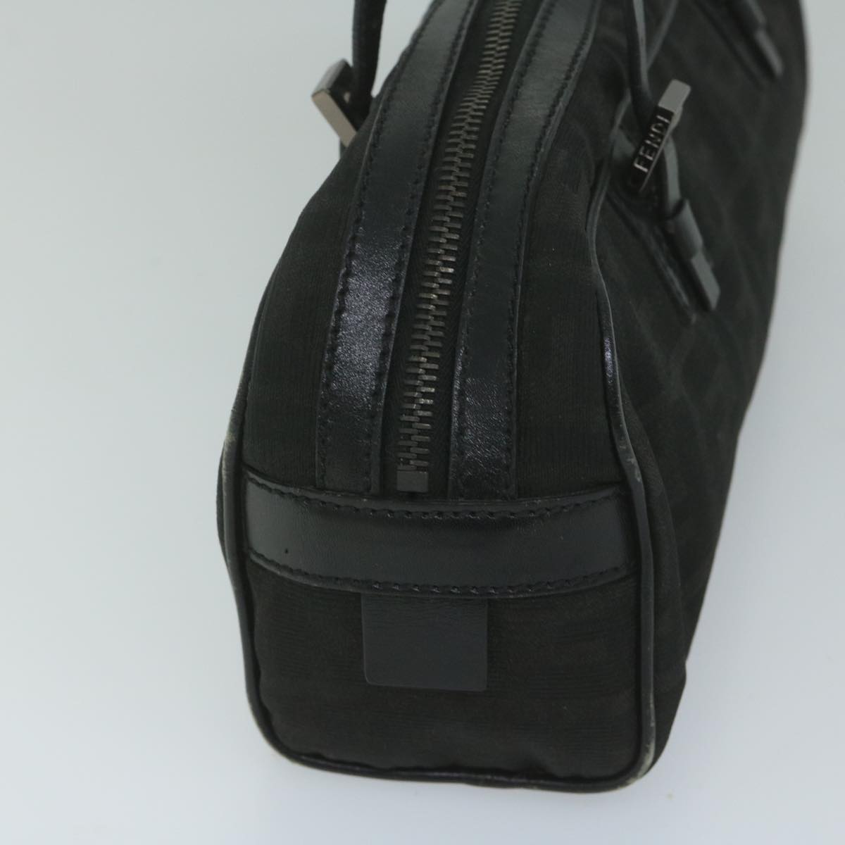 Luxury FendiZucca Canvas Hand Bag Black61538
