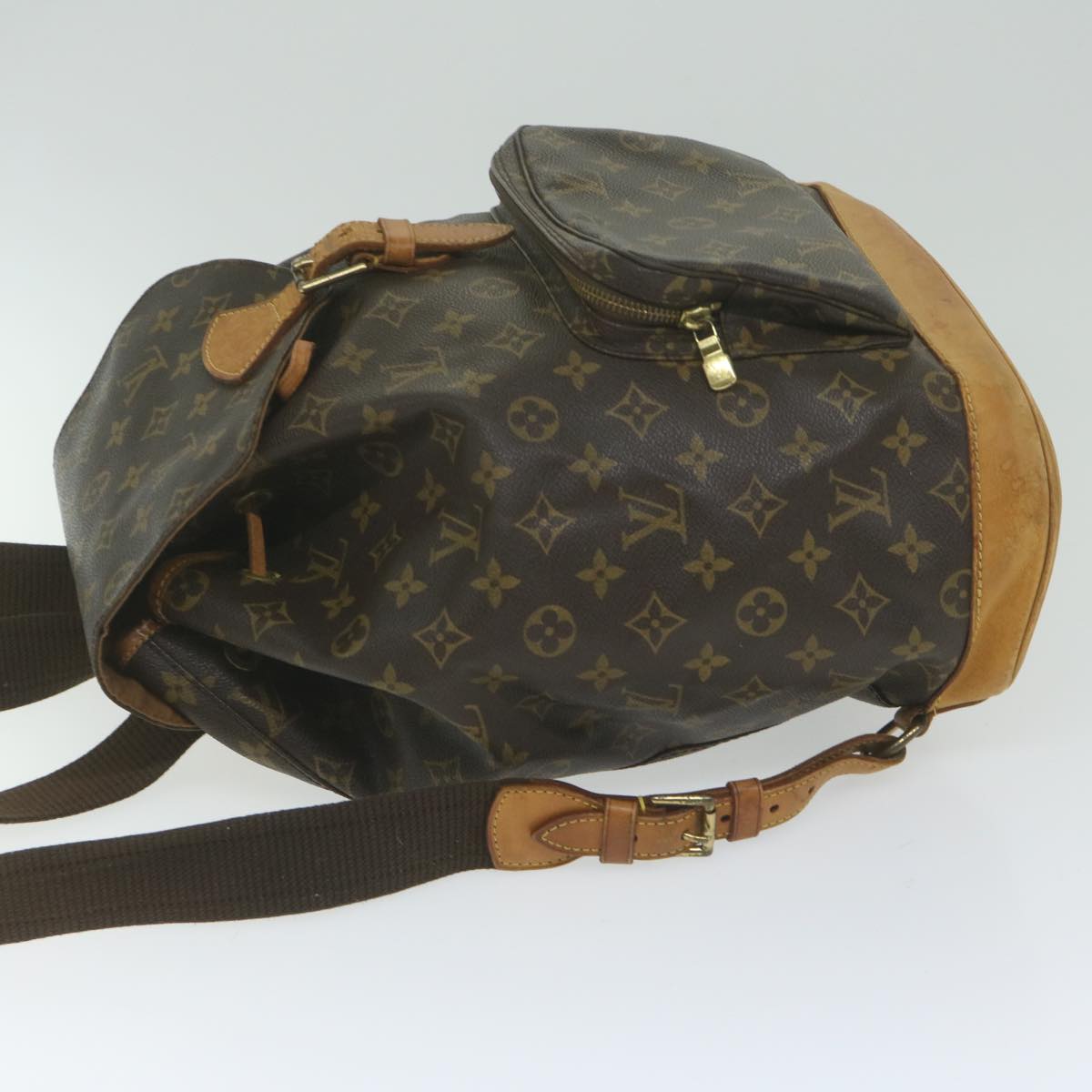 LOUIS VUITTON Monogram Montsouris GM Backpack M51135 LV 61584