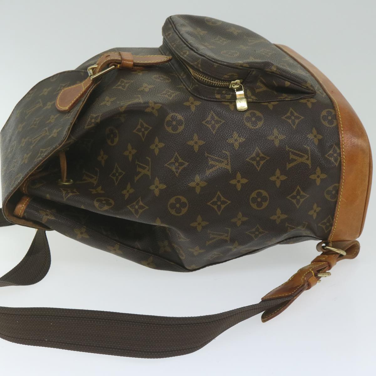 LOUIS VUITTON Monogram Montsouris GM Backpack M51135 LV 61586