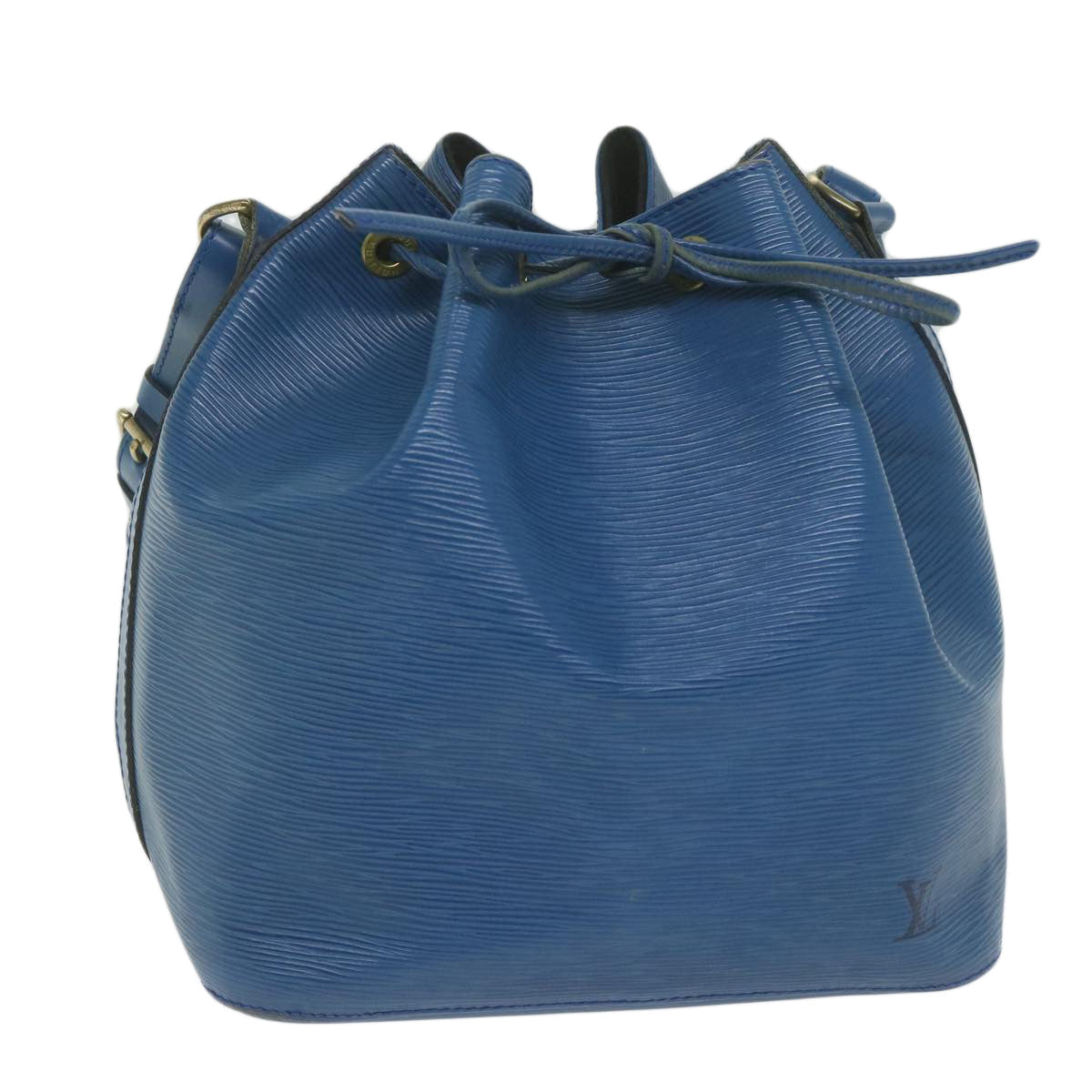 LOUIS VUITTON Epi Petit Noe Shoulder Bag Blue M44105 LV 61616