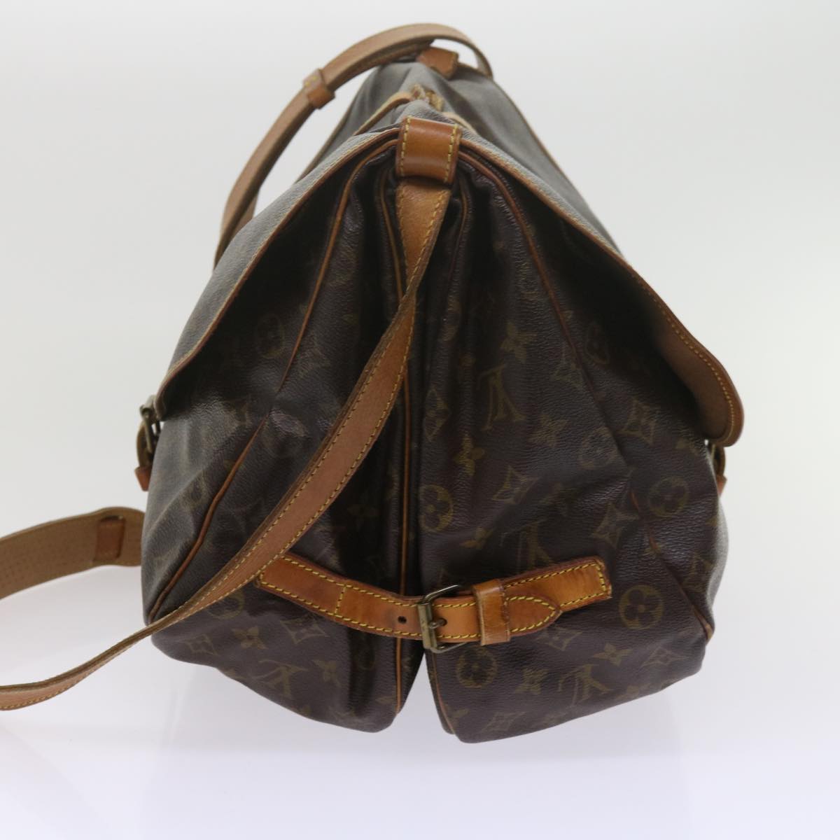 LOUIS VUITTON Monogram Saumur 35 Shoulder Bag M42254 LV 61620